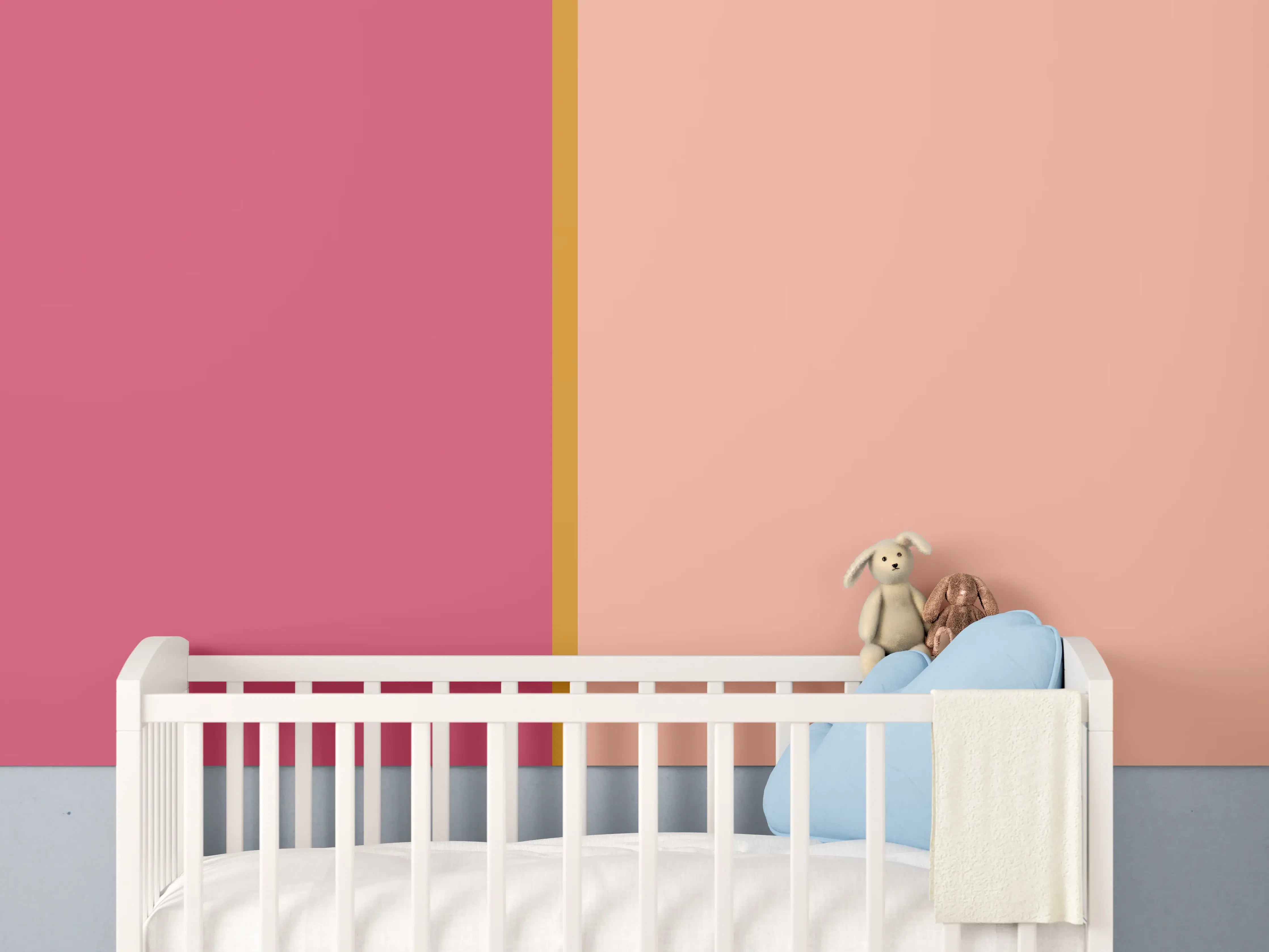 Babyzimmer Wandgestaltung - The Oranges - Easy Vertical - Cotton Candy
