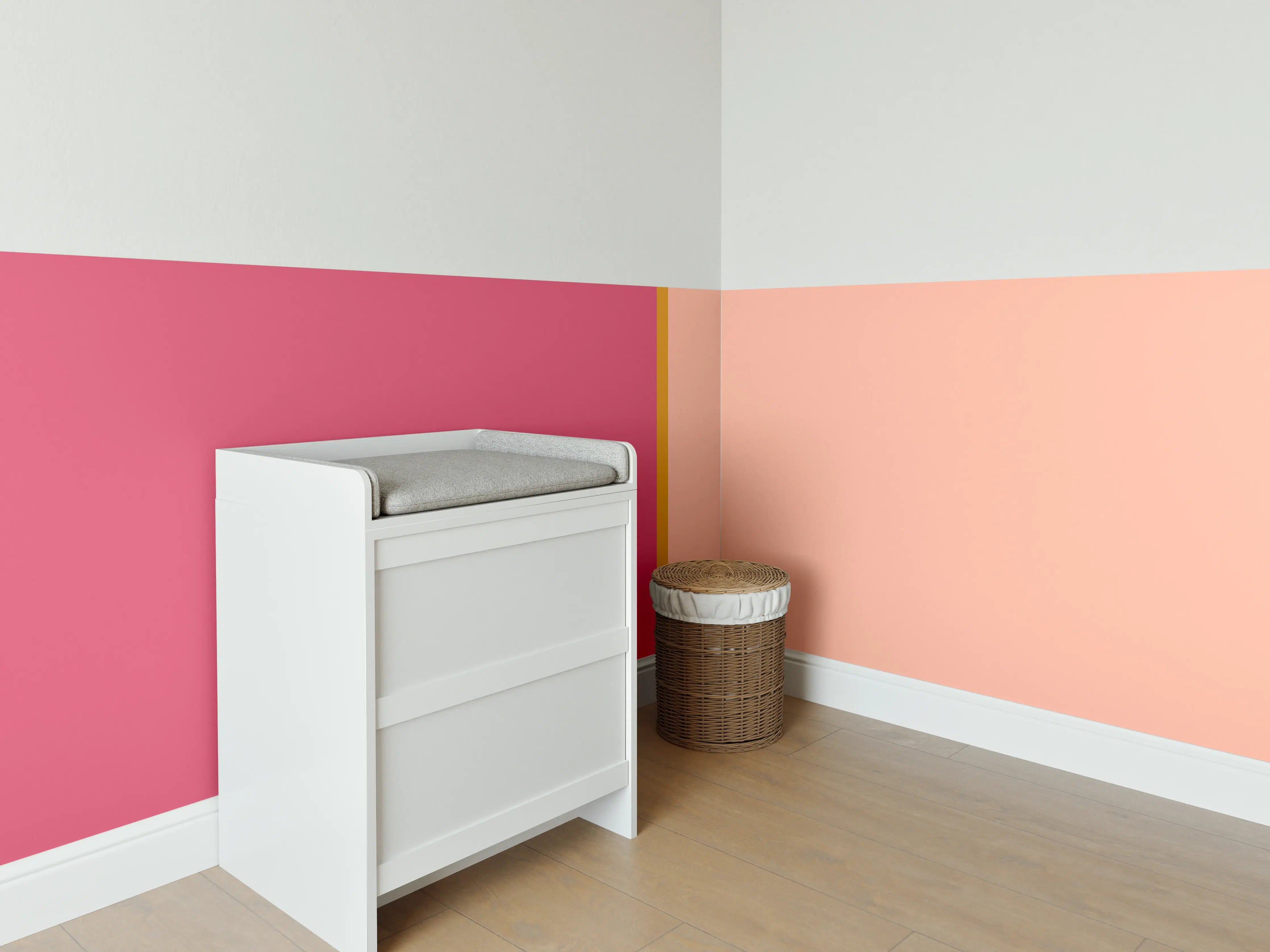 Babyzimmer Wandgestaltung - The Oranges - Easy Vertical - Cotton Candy