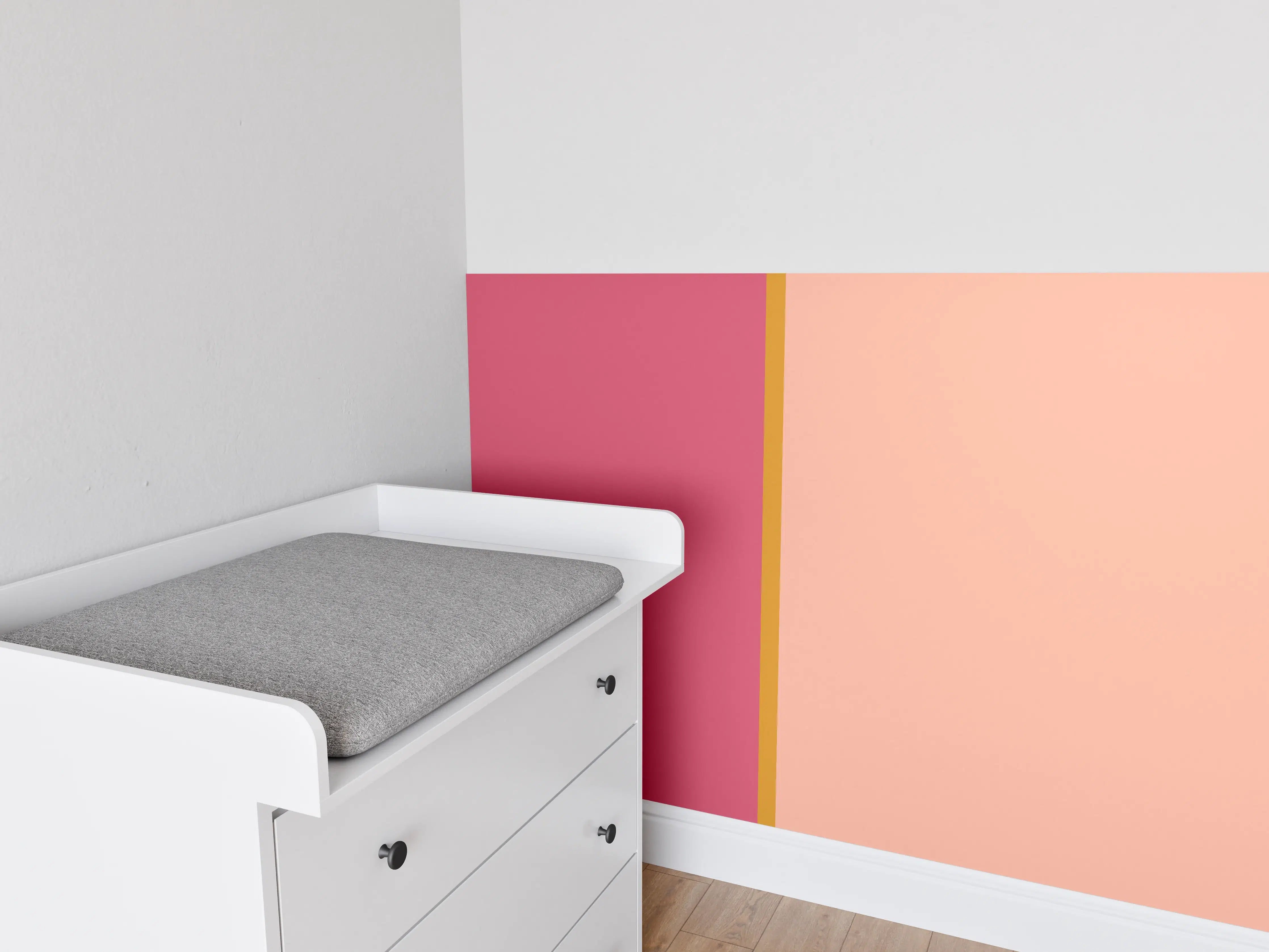 Babyzimmer Wandgestaltung - The Oranges - Easy Vertical - Cotton Candy