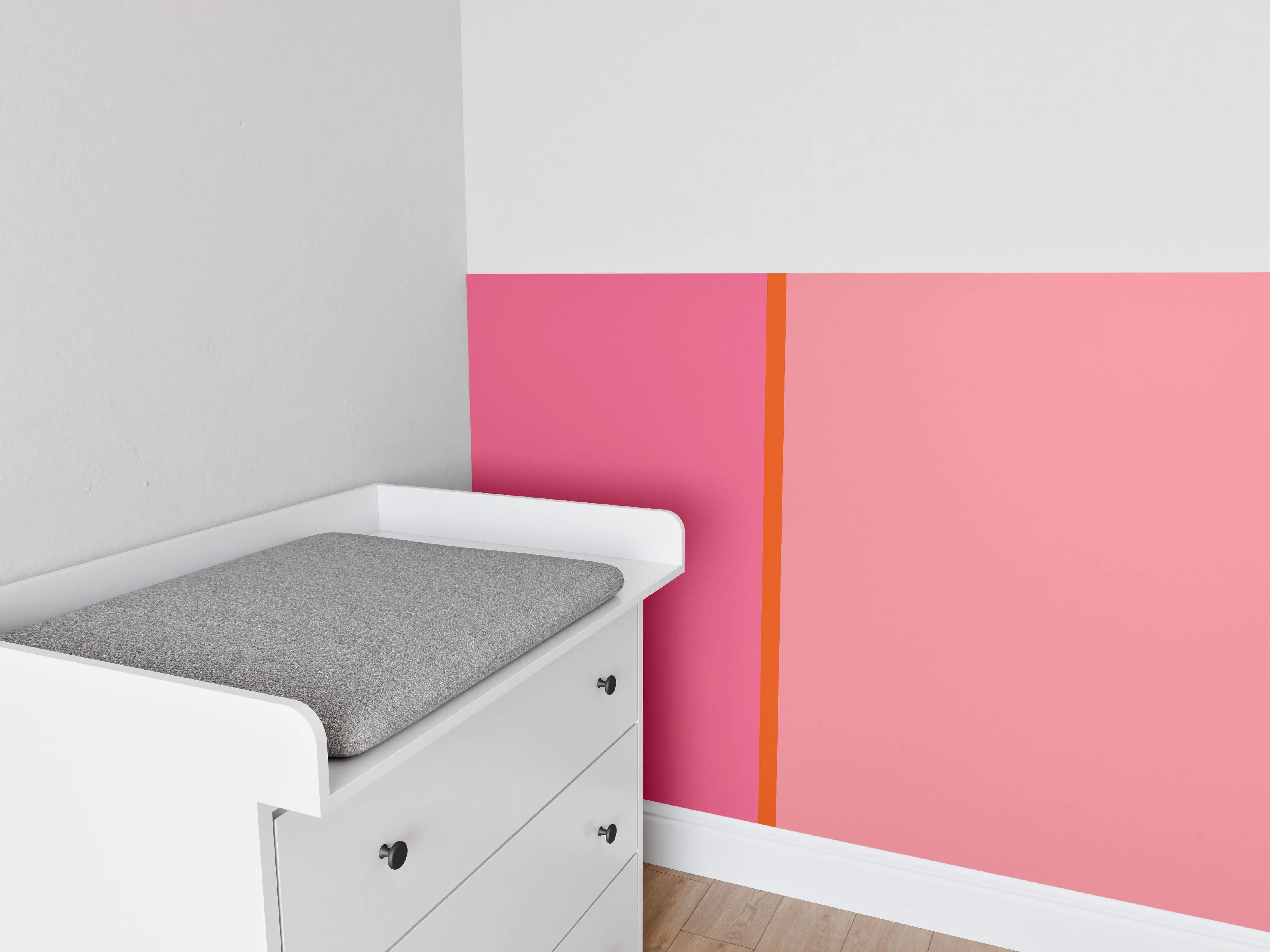 Babyzimmer Wandgestaltung - The Oranges - Easy Vertical - Raspberry