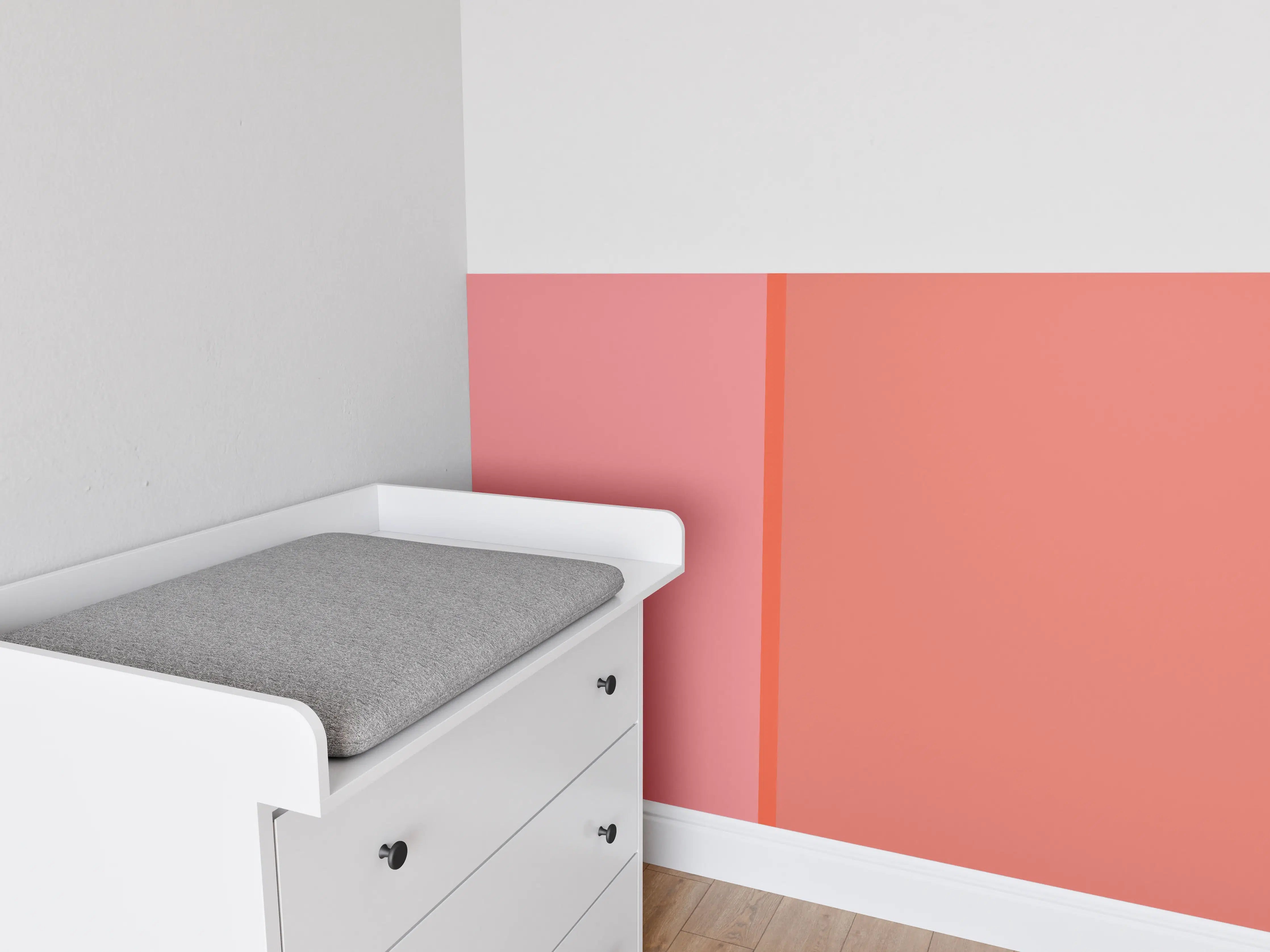 Babyzimmer Wandgestaltung - The Oranges - Easy Vertical - Salmon