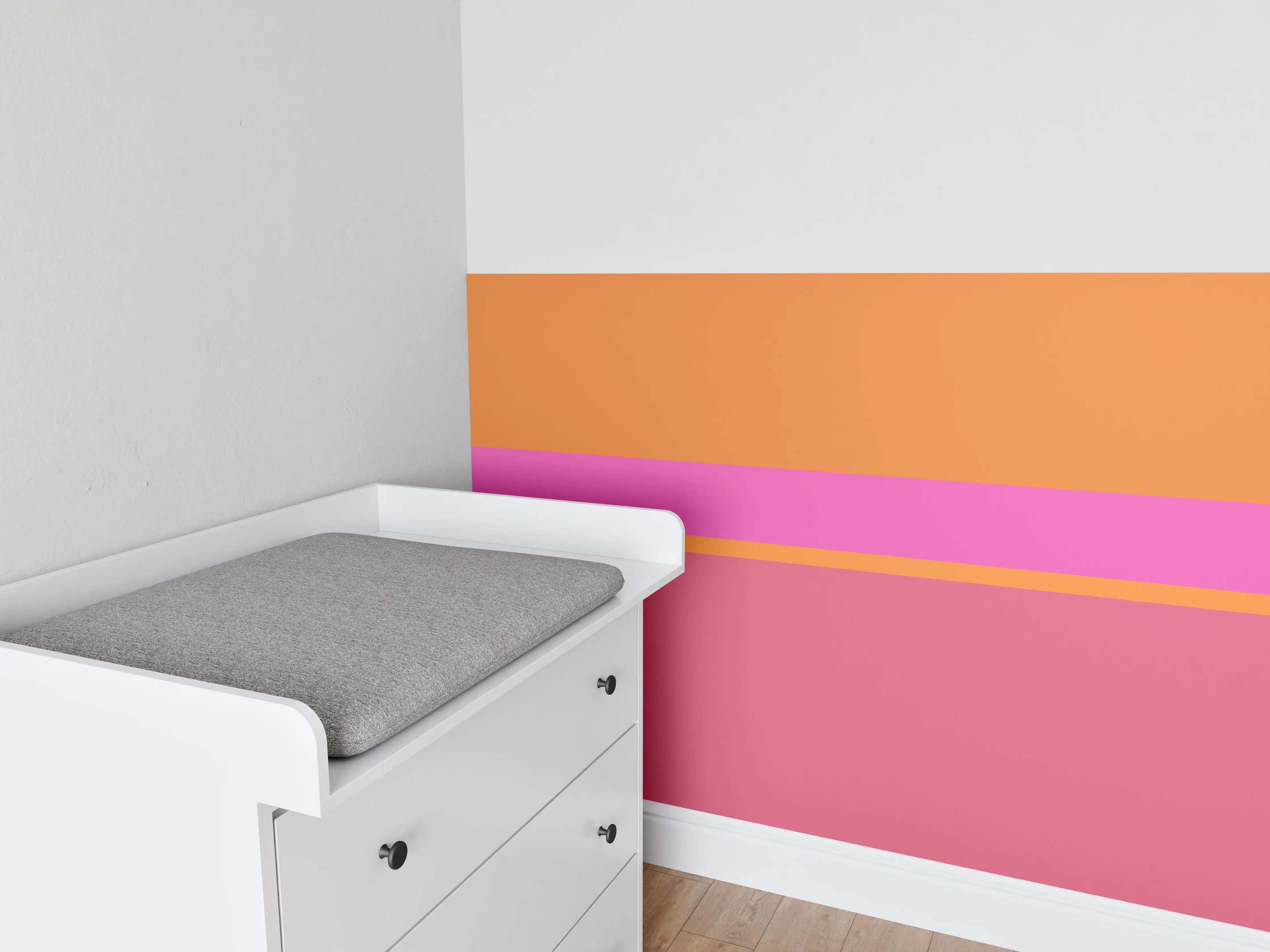 Babyzimmer Wandgestaltung - The Oranges - Horizontal - Fuchsia