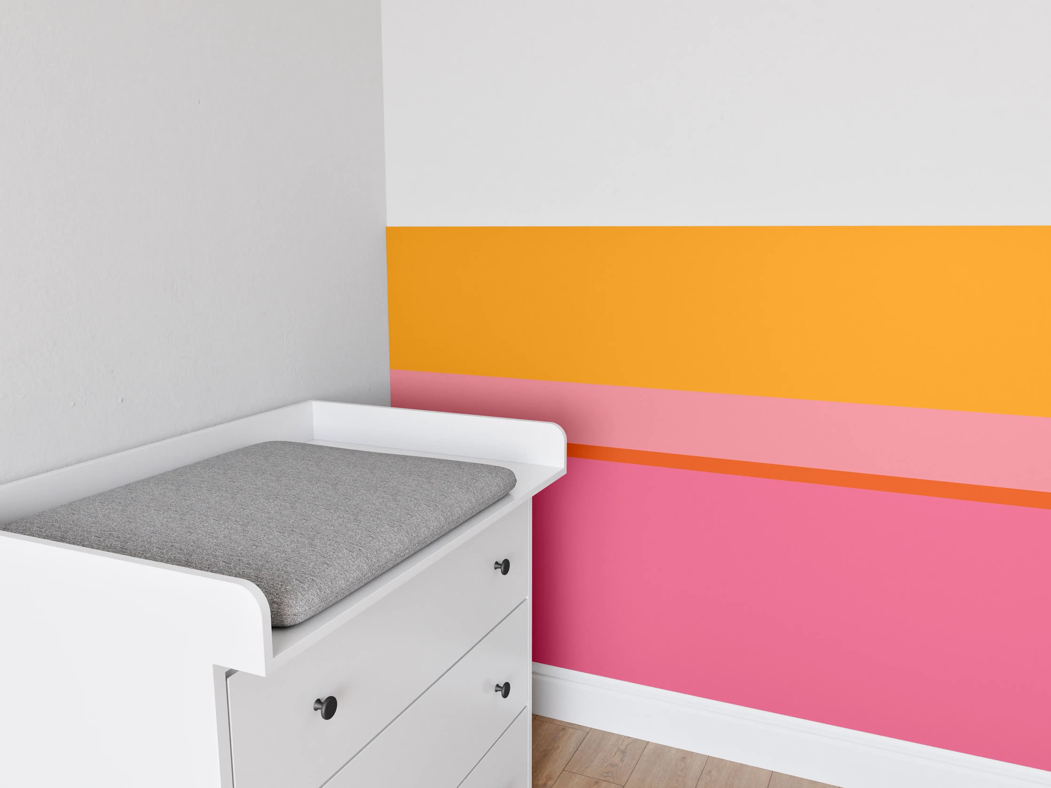 Babyzimmer Wandgestaltung - The Oranges - Horizontal - Raspberry