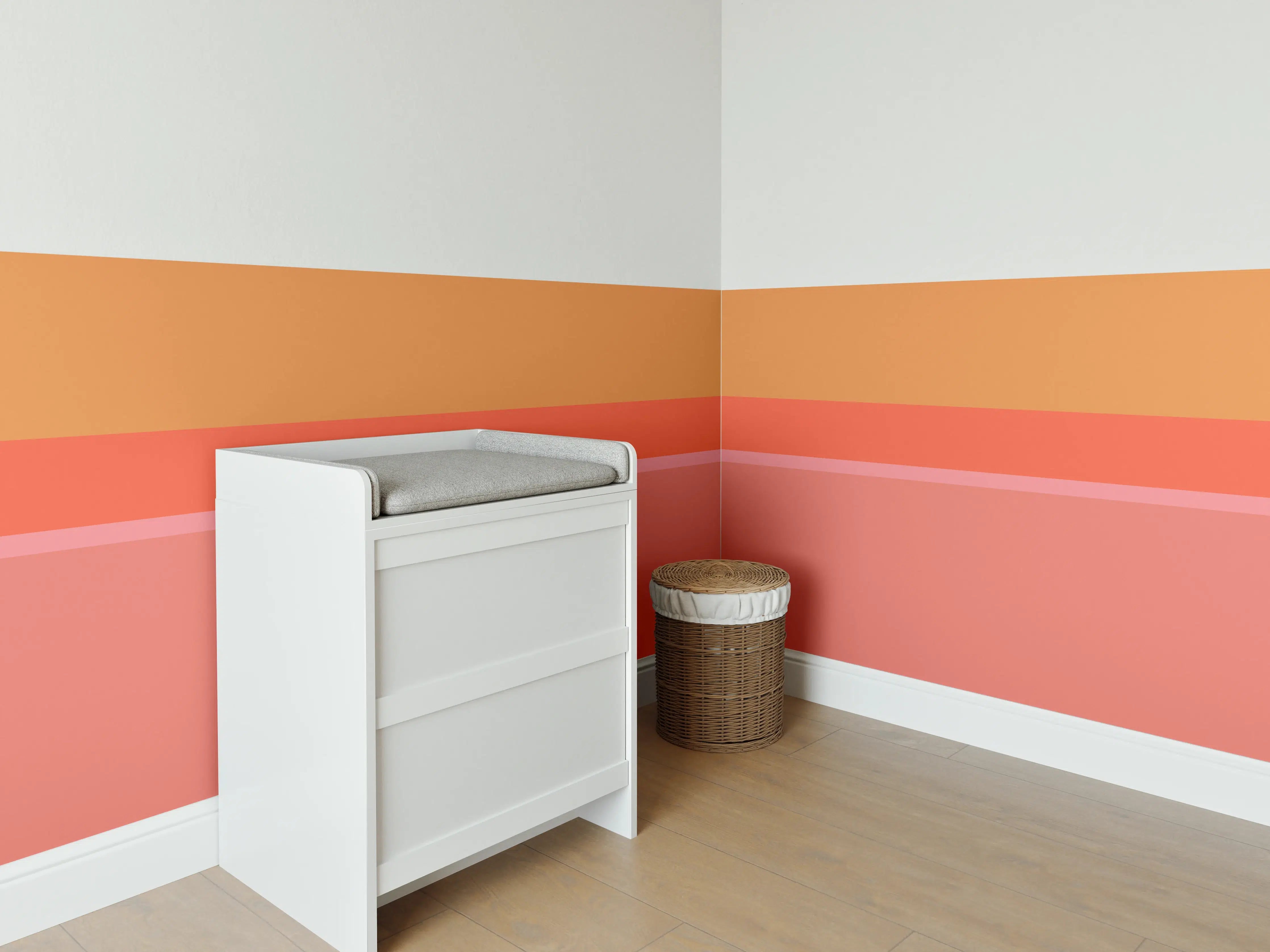 Babyzimmer Wandgestaltung - The Oranges - Horizontal - Salmon