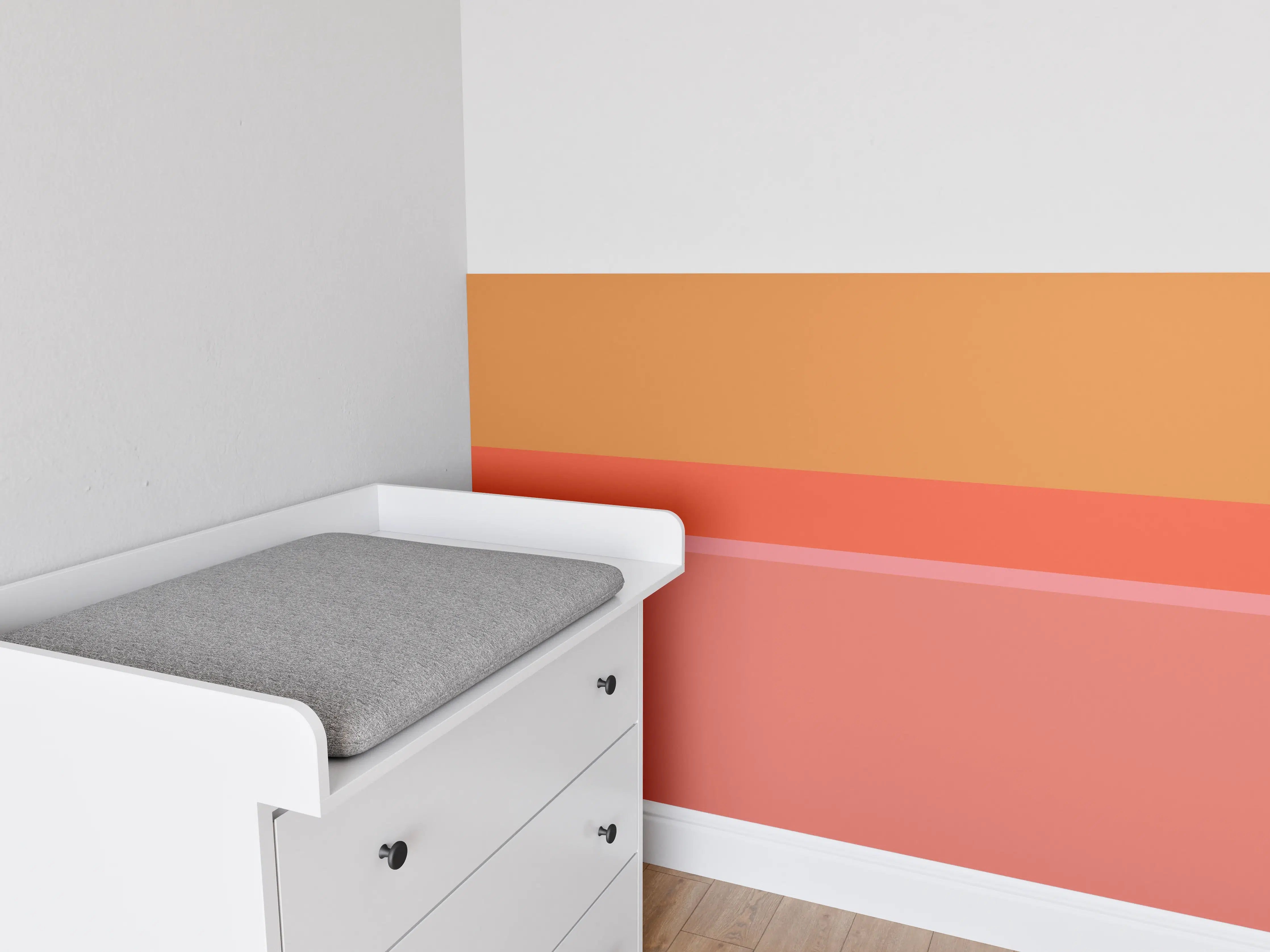 Babyzimmer Wandgestaltung - The Oranges - Horizontal - Salmon