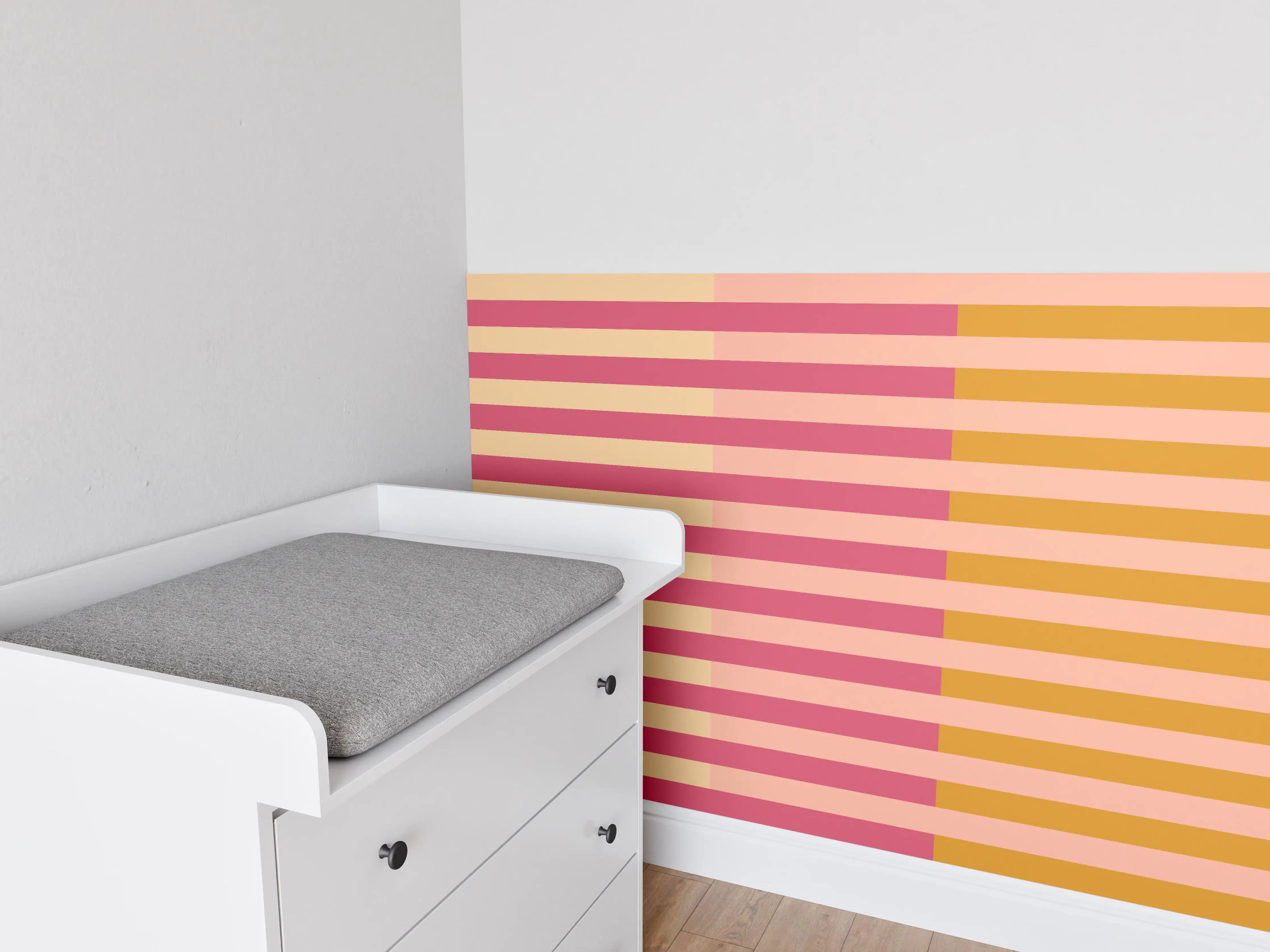 Babyzimmer Wandgestaltung - The Oranges - Multy Stripes - Cotton Candy