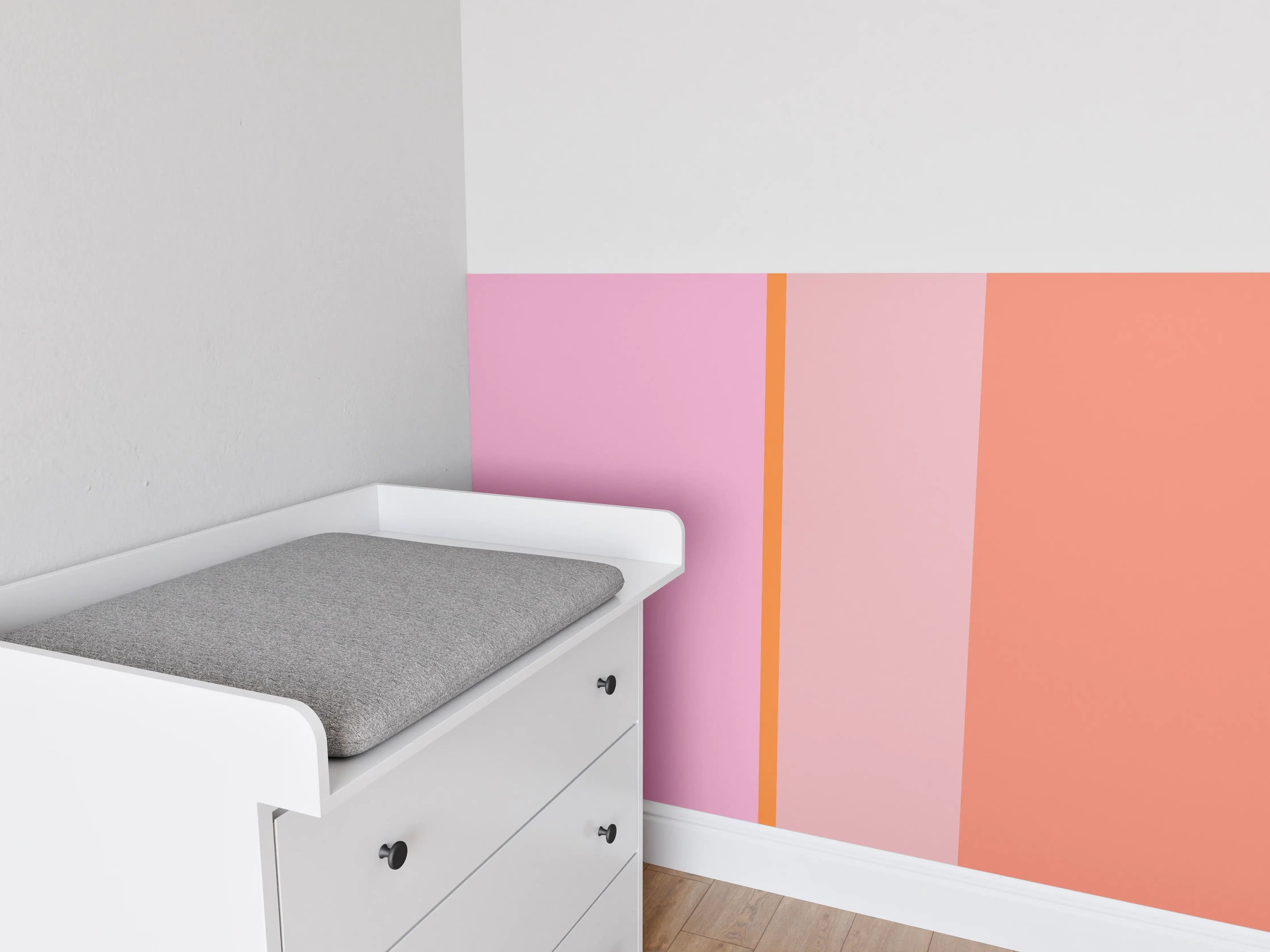 Babyzimmer Wandgestaltung - The Oranges - Vertical - Coral