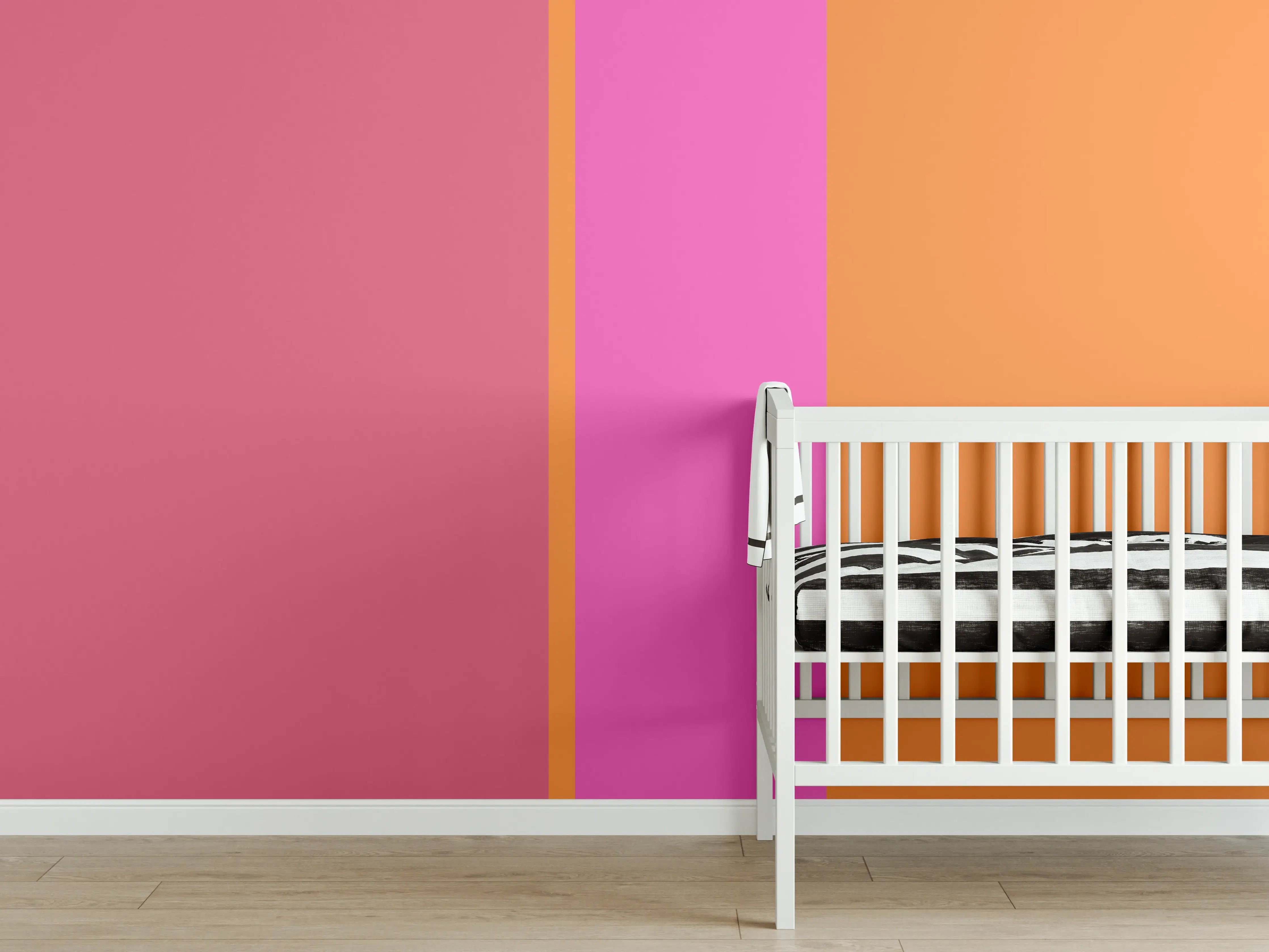 Babyzimmer Wandgestaltung - The Oranges - Vertical - Fuchsia