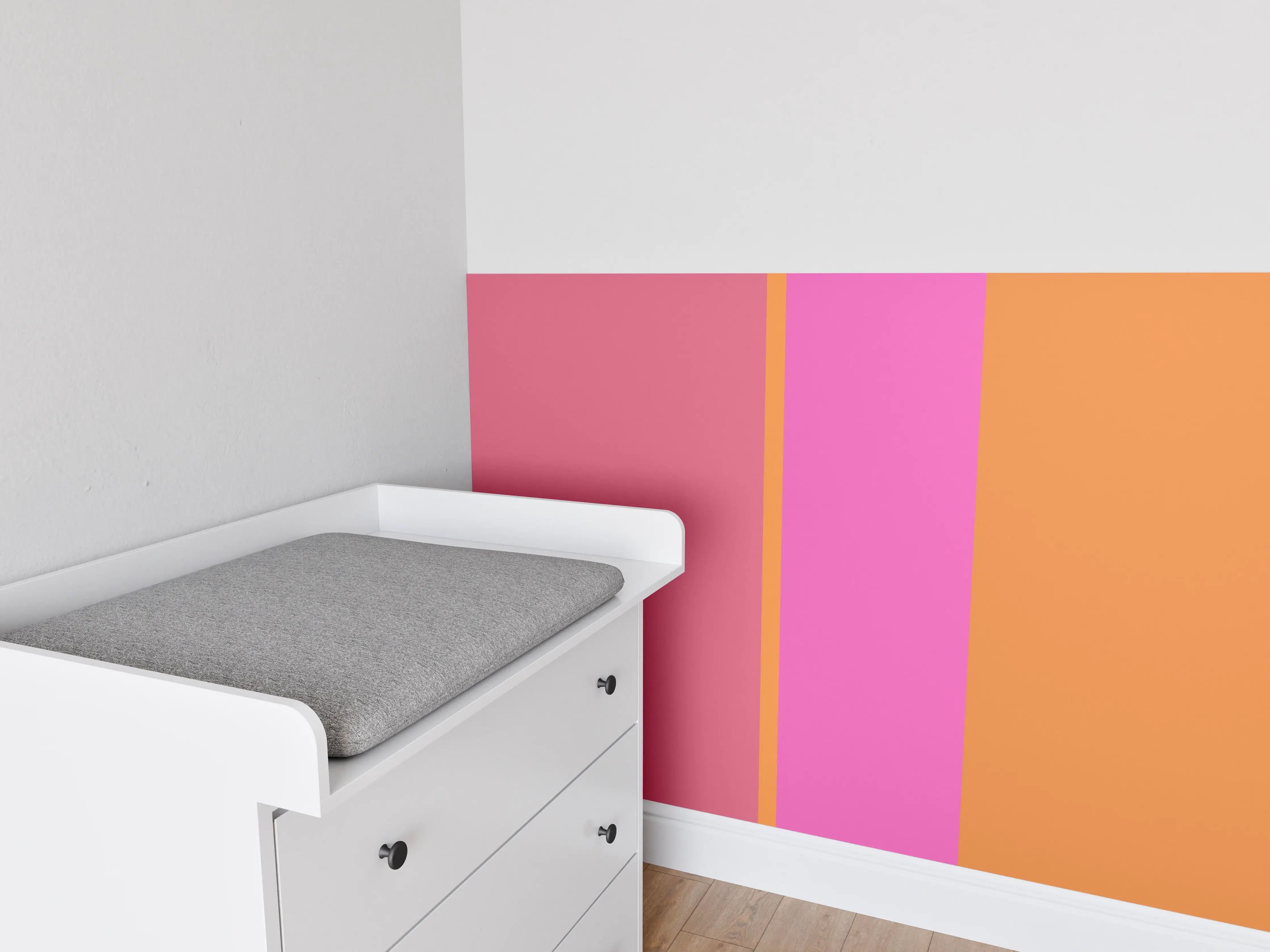 Babyzimmer Wandgestaltung - The Oranges - Vertical - Fuchsia