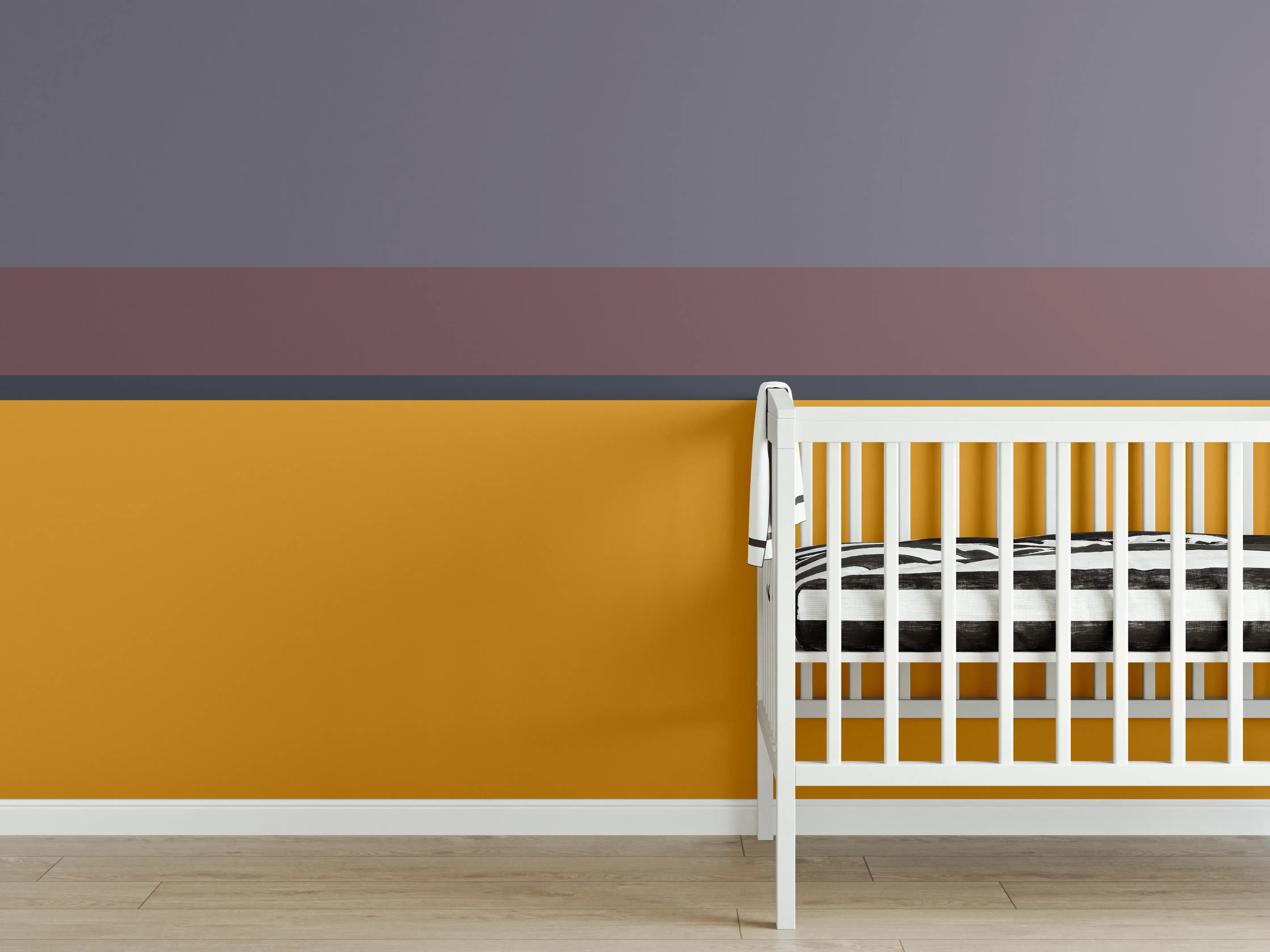 Babyzimmer Wandgestaltung - The Retros - Horizontal - Cersai