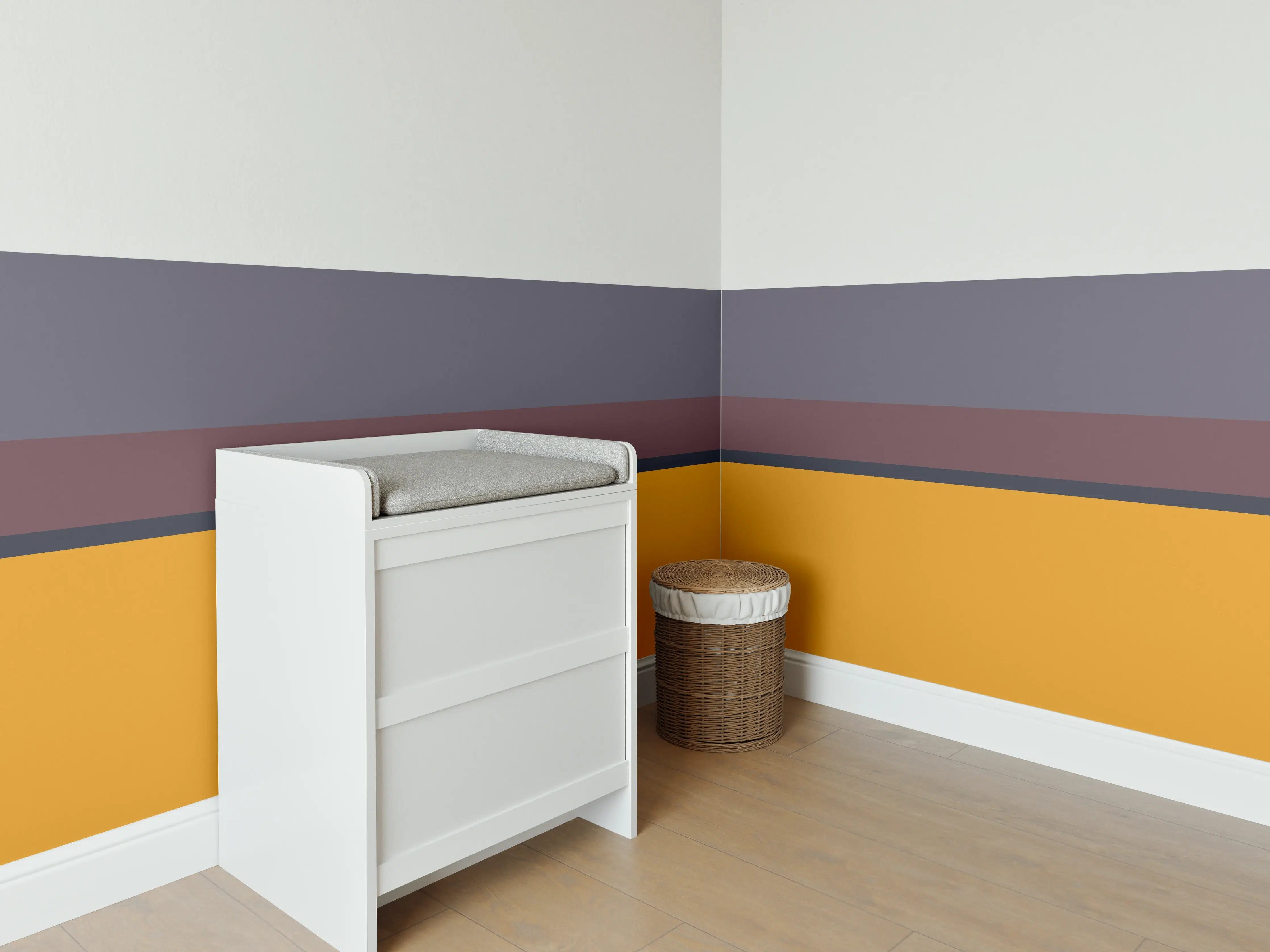 Babyzimmer Wandgestaltung - The Retros - Horizontal - Cersai