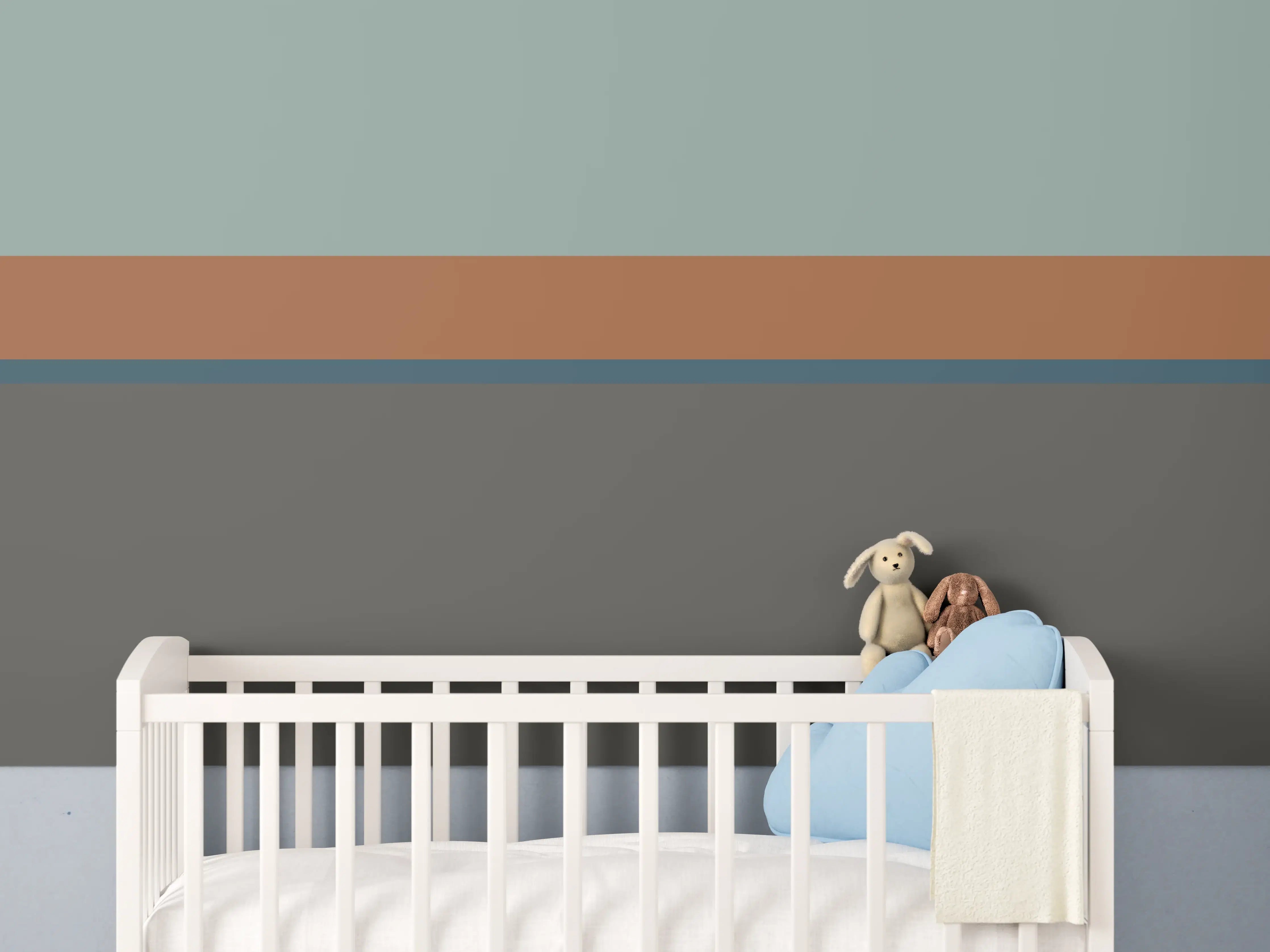 Babyzimmer Wandgestaltung - The Retros - Horizontal - Jon