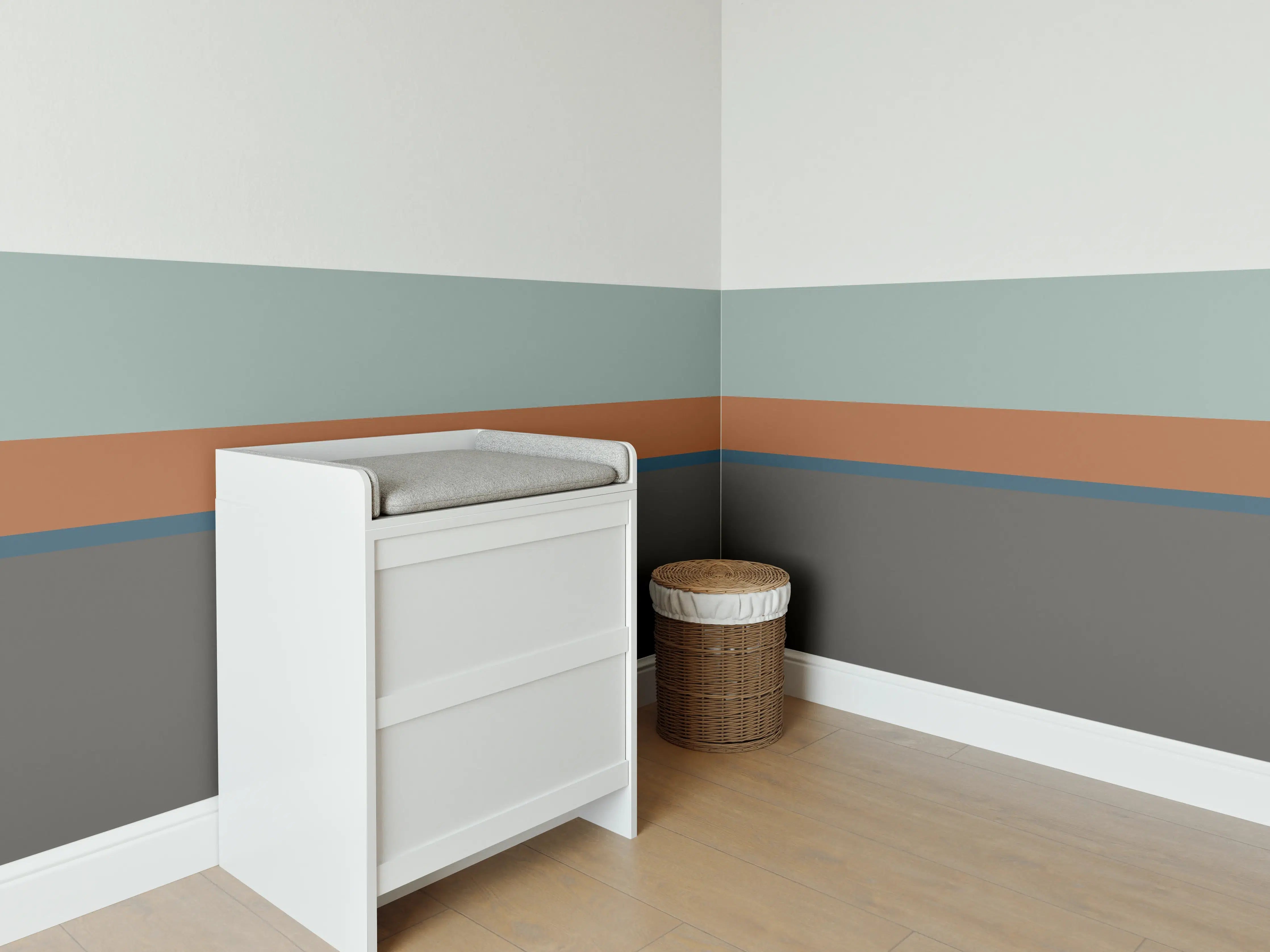 Babyzimmer Wandgestaltung - The Retros - Horizontal - Jon