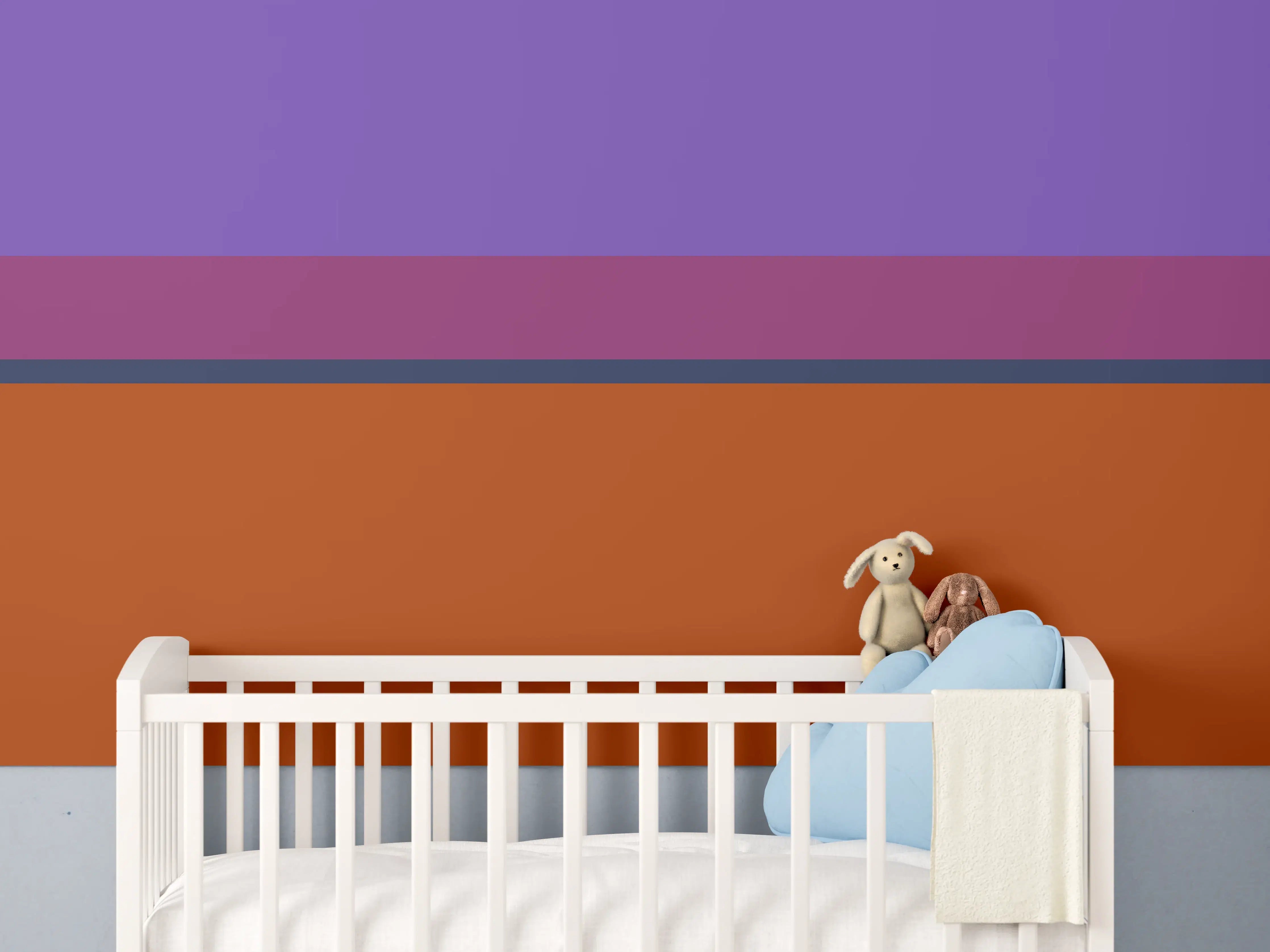 Babyzimmer Wandgestaltung - The Retros - Horizontal - Sansa