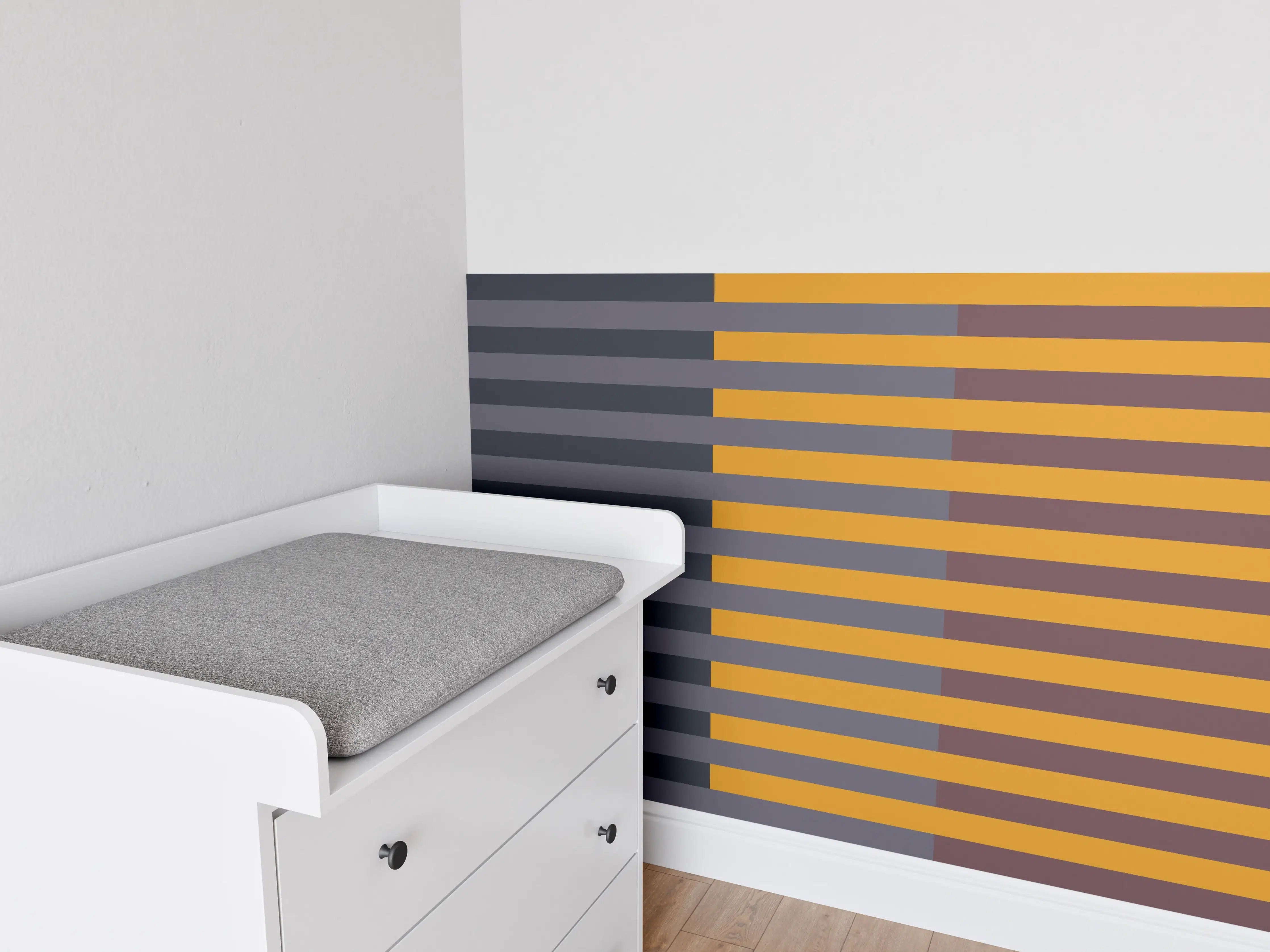 Babyzimmer Wandgestaltung - The Retros - Multy Stripes - Cersai