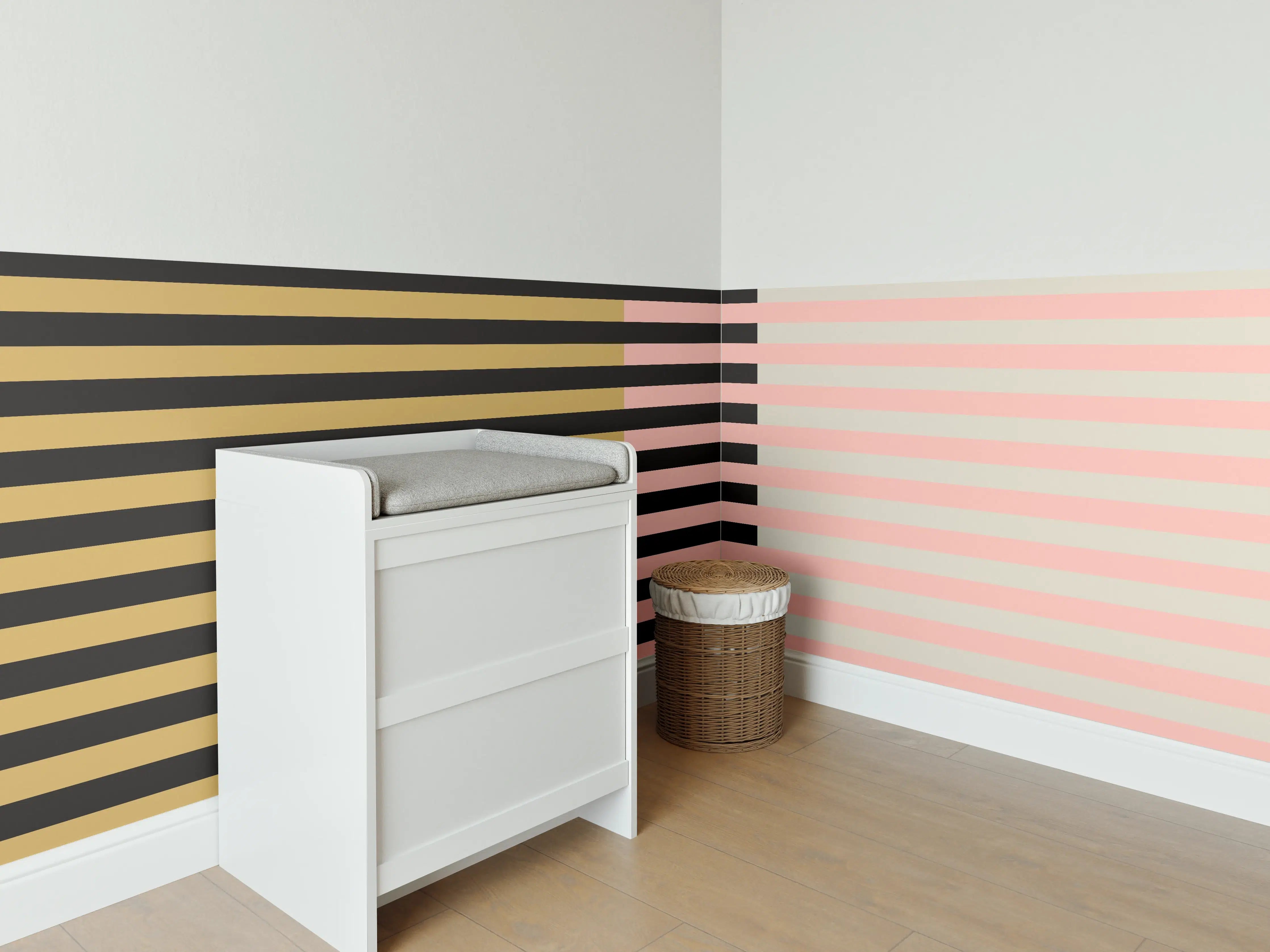 Babyzimmer Wandgestaltung - The Retros - Multy Stripes - Daenerys