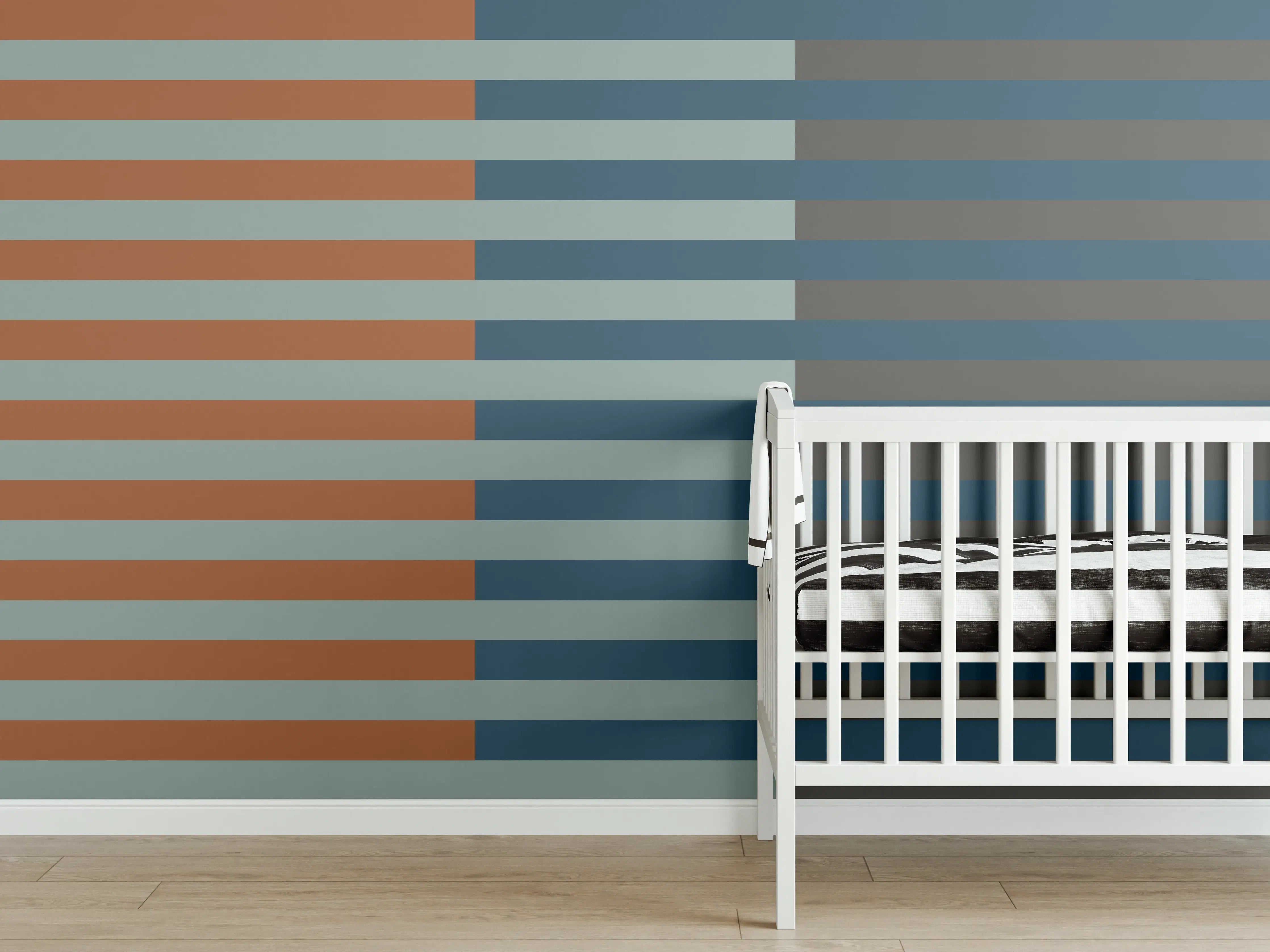 Babyzimmer Wandgestaltung - The Retros - Multy Stripes - Jon