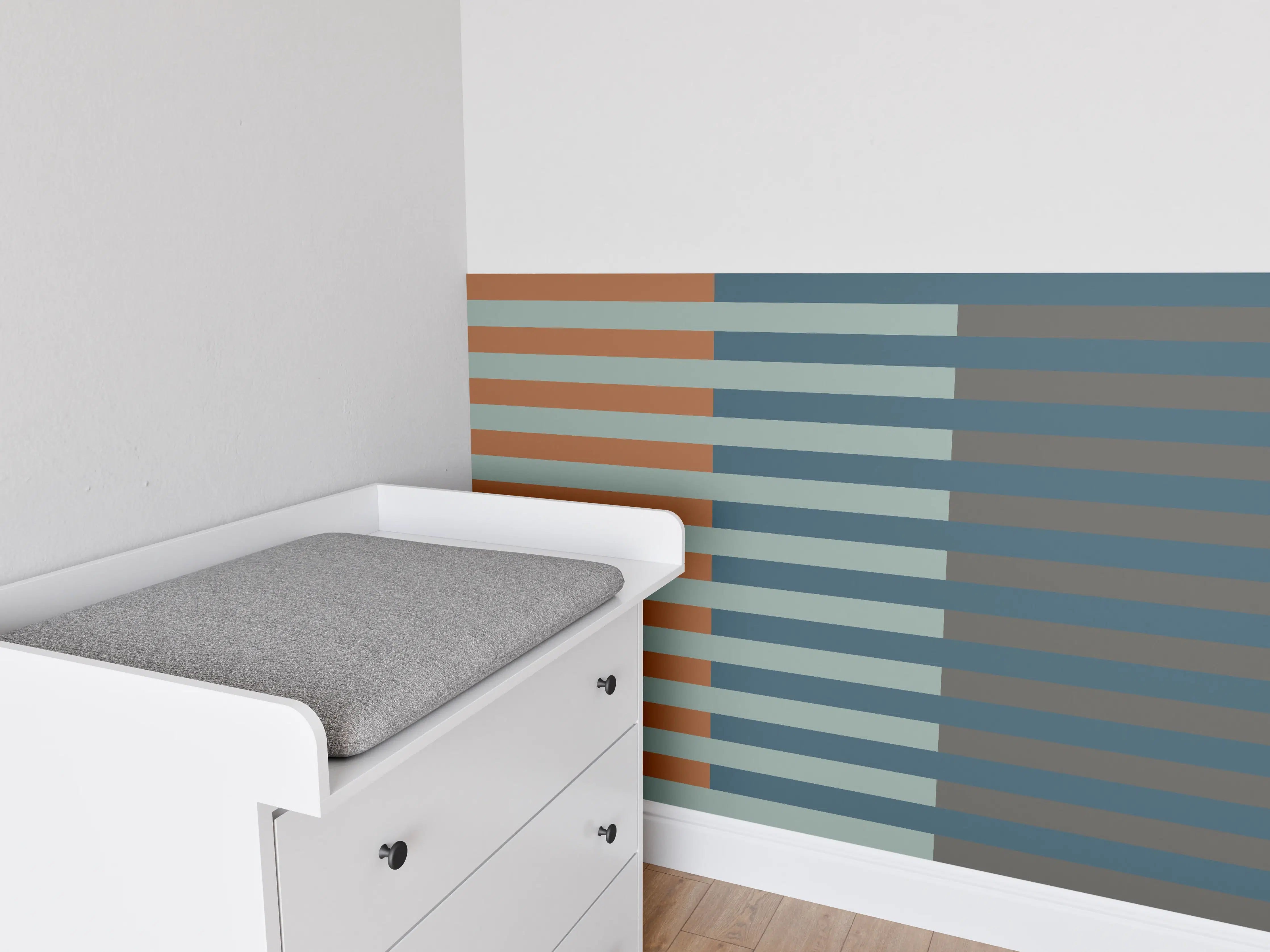 Babyzimmer Wandgestaltung - The Retros - Multy Stripes - Jon