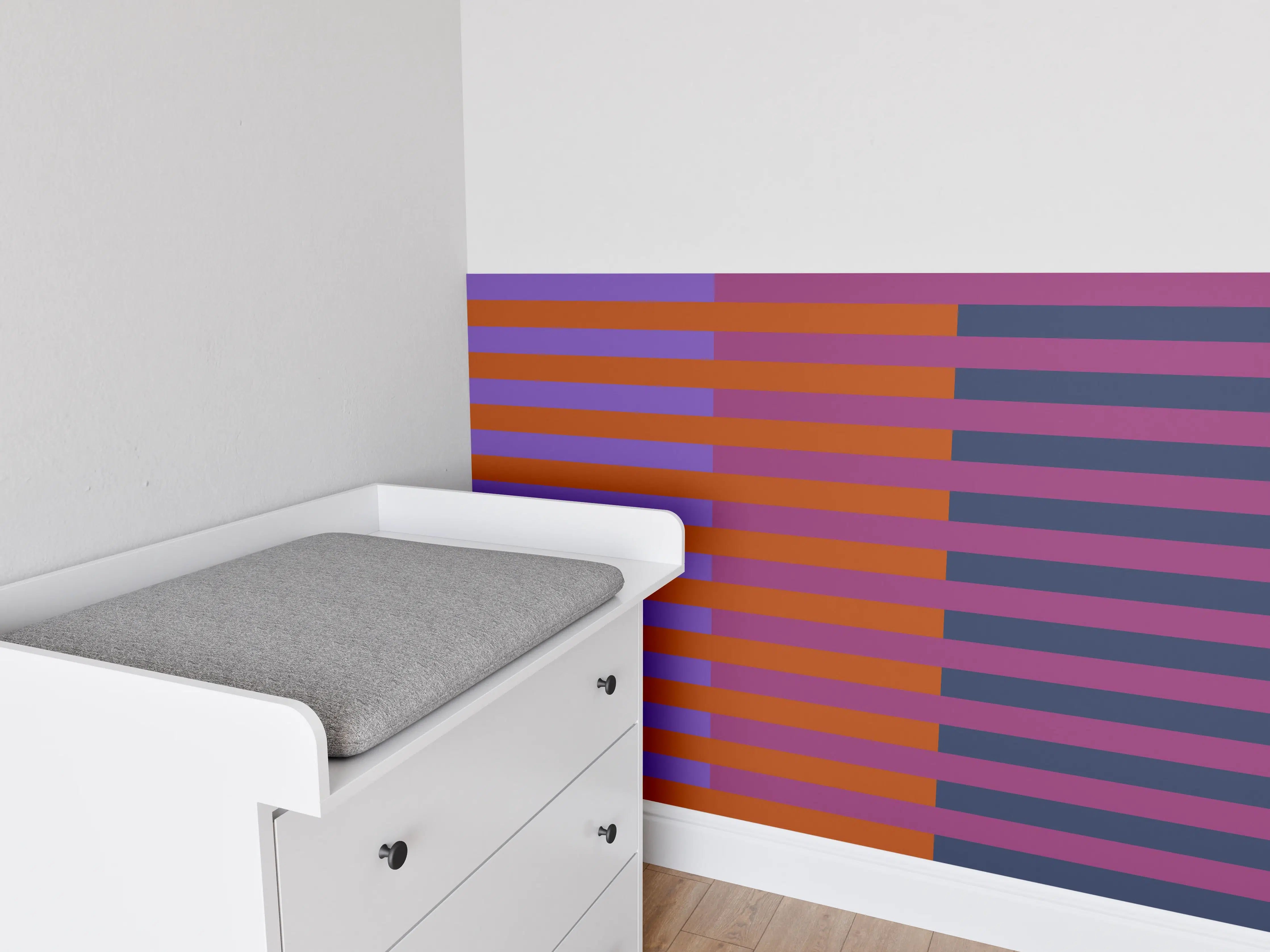 Babyzimmer Wandgestaltung - The Retros - Multy Stripes - Sansa