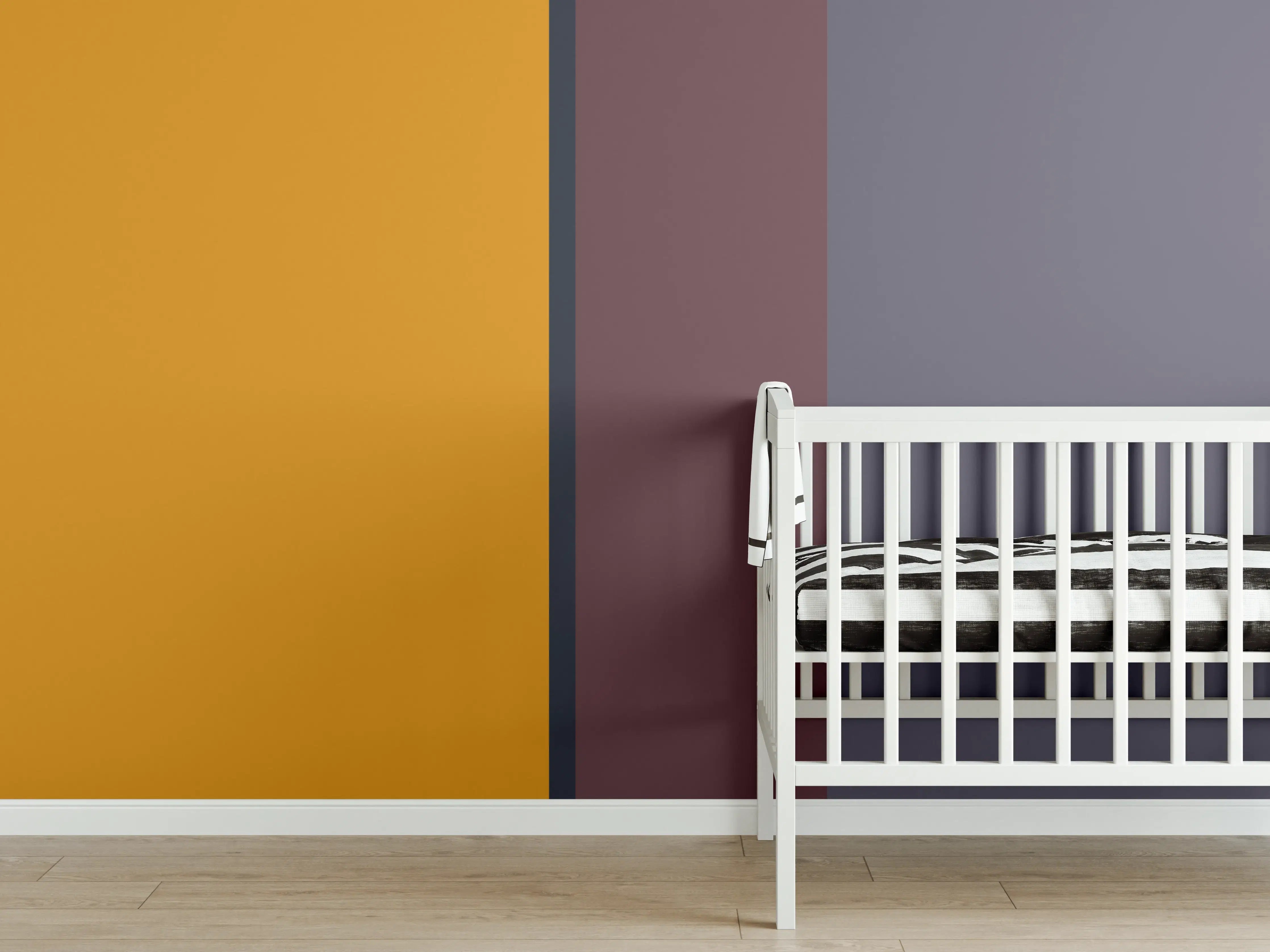 Babyzimmer Wandgestaltung - The Retros - Vertikal - Cersai