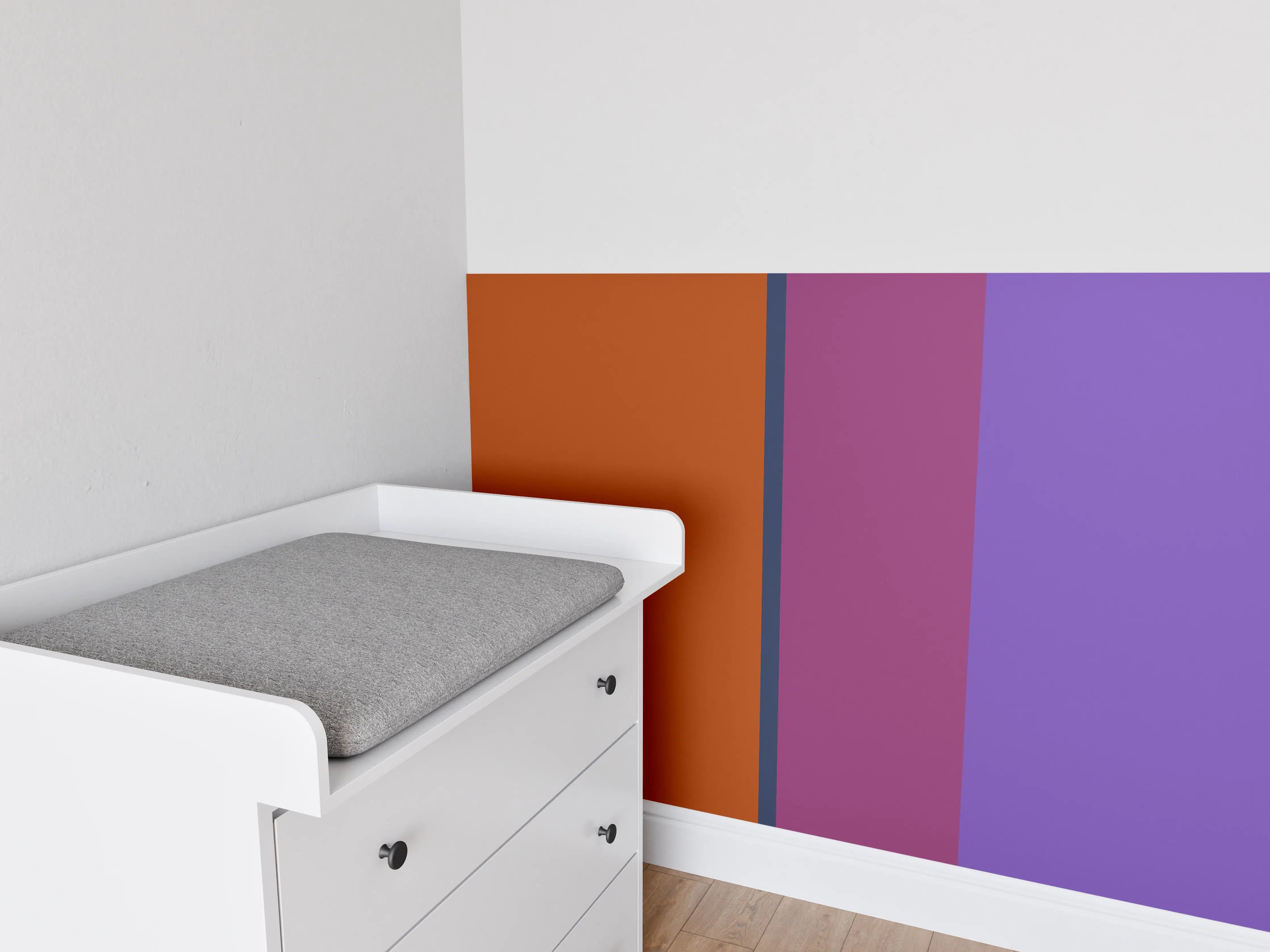 Babyzimmer Wandgestaltung - The Retros - Vertikal - Sansa