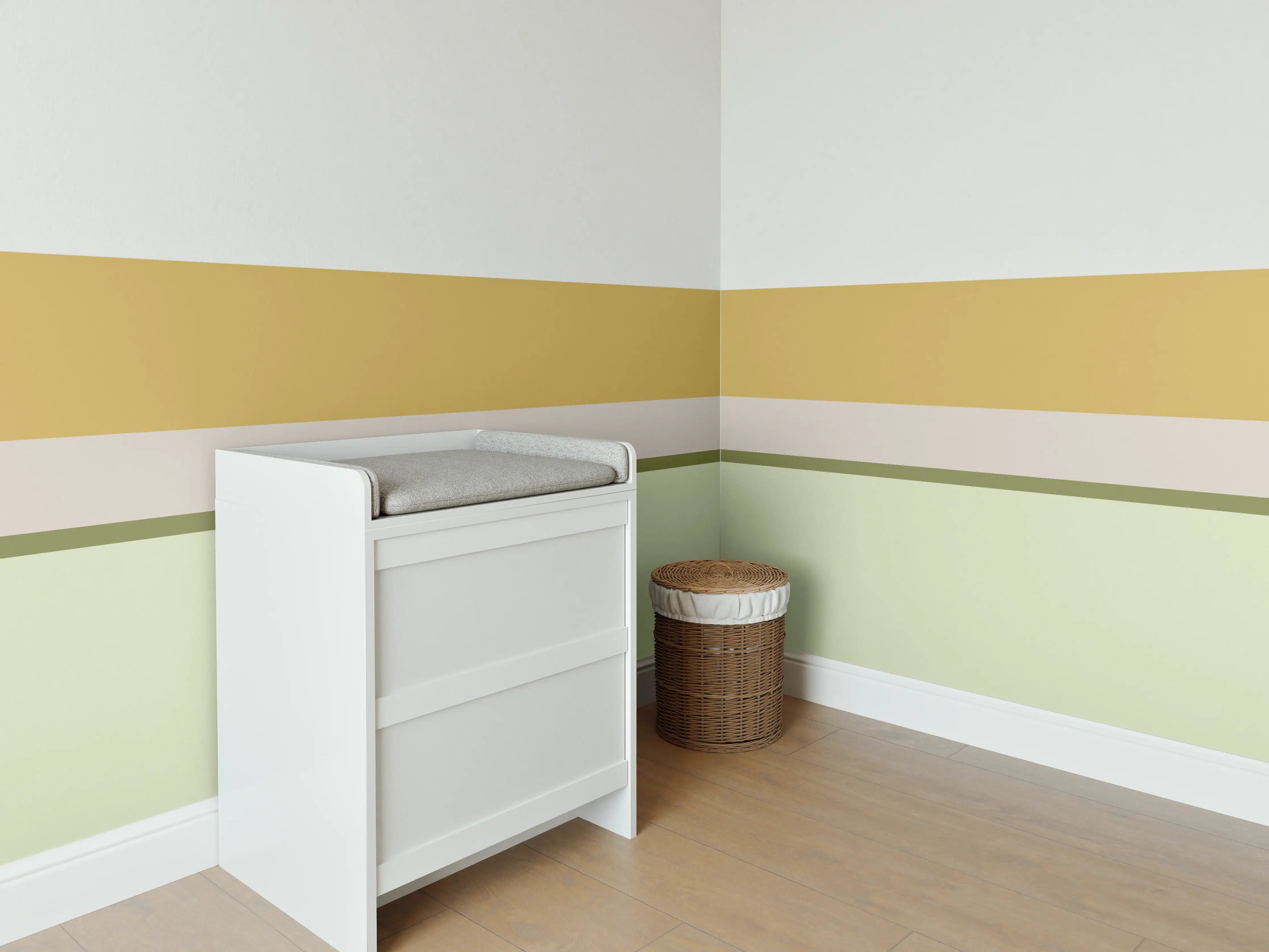 Babyzimmer Wandgestaltung - The Springs - Horizontal - Birch