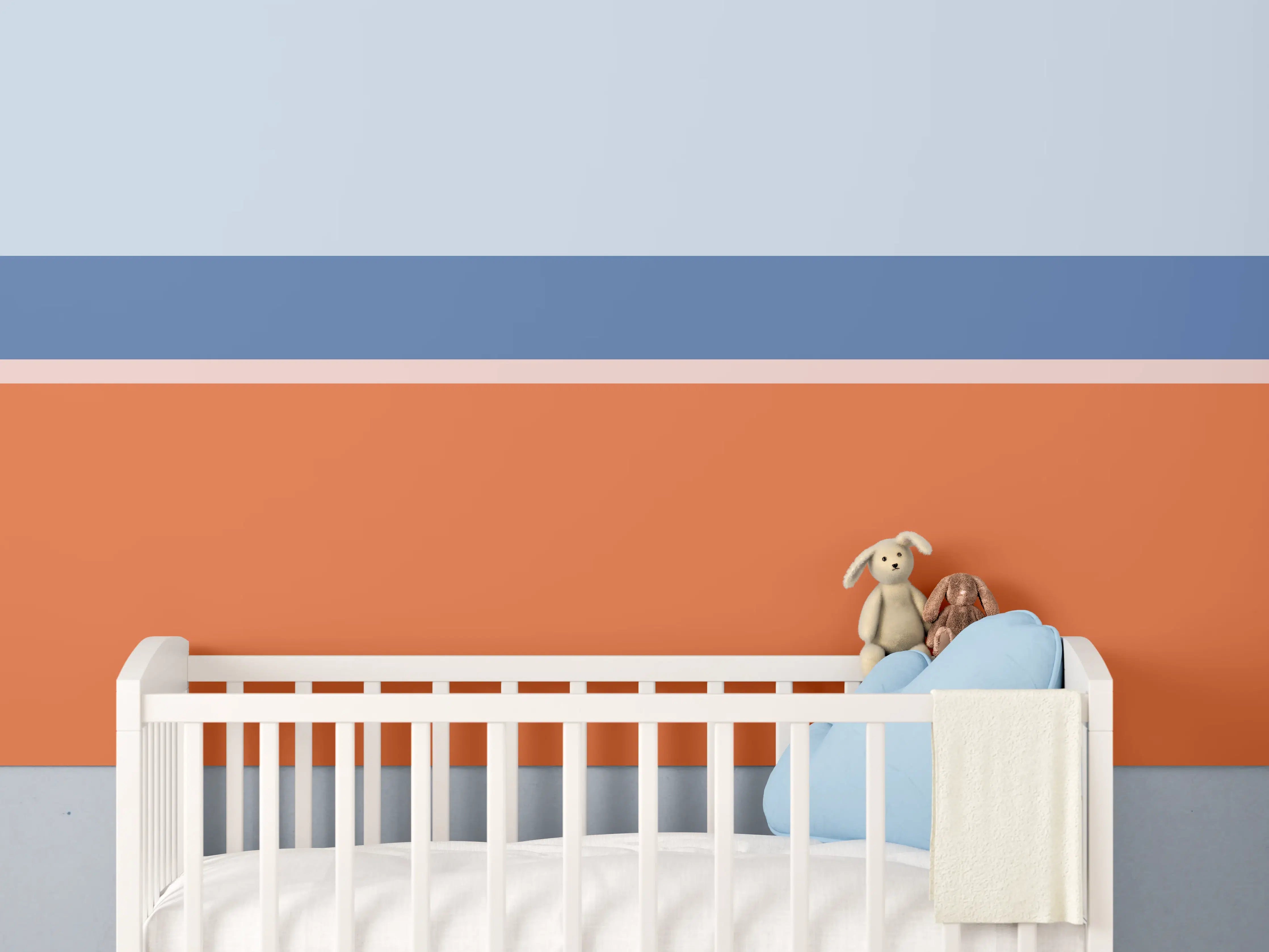 Babyzimmer Wandgestaltung - The Springs - Horizontal - Crocus
