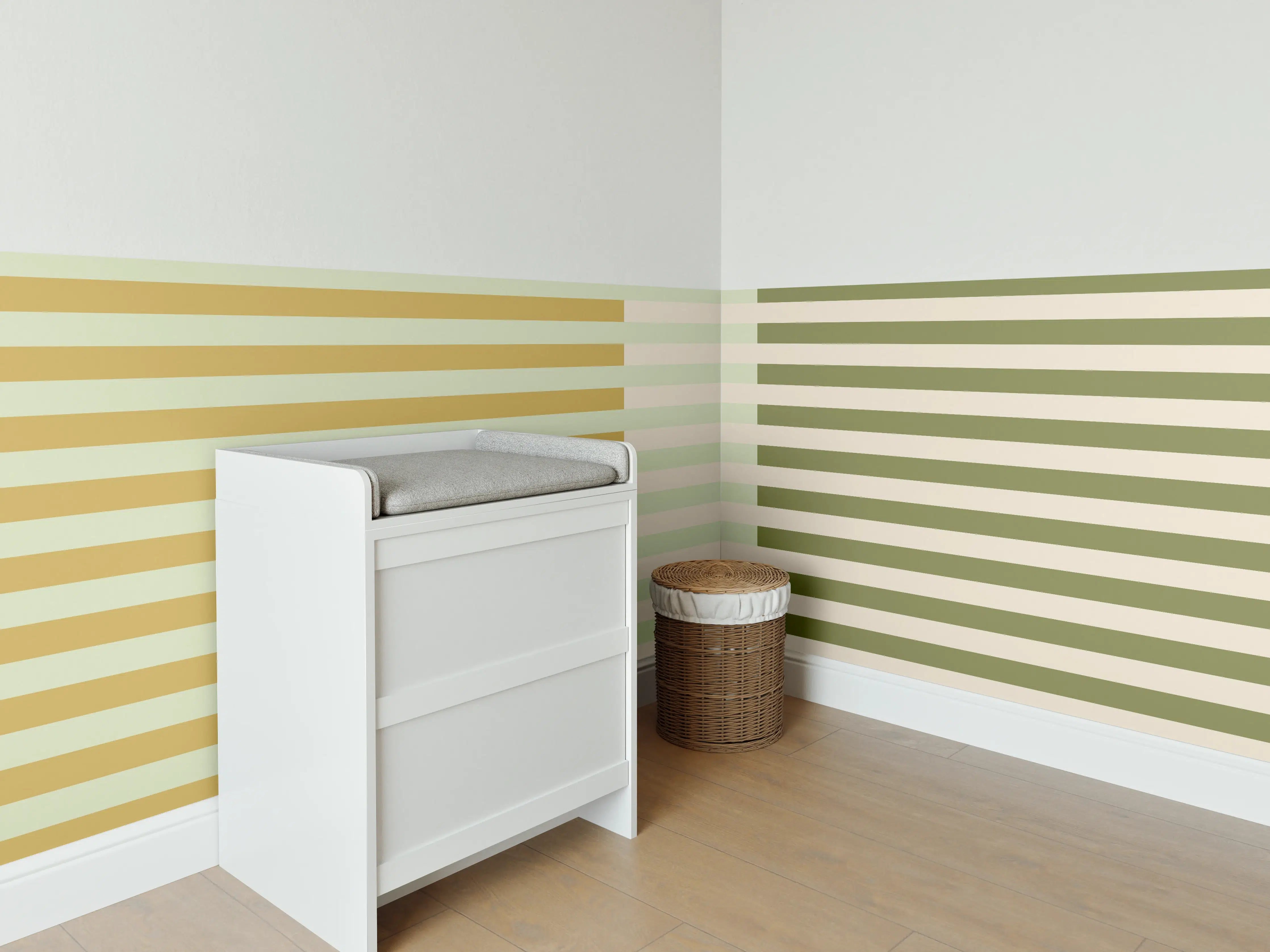 Babyzimmer Wandgestaltung - The Springs - Multy Stripes - Birch