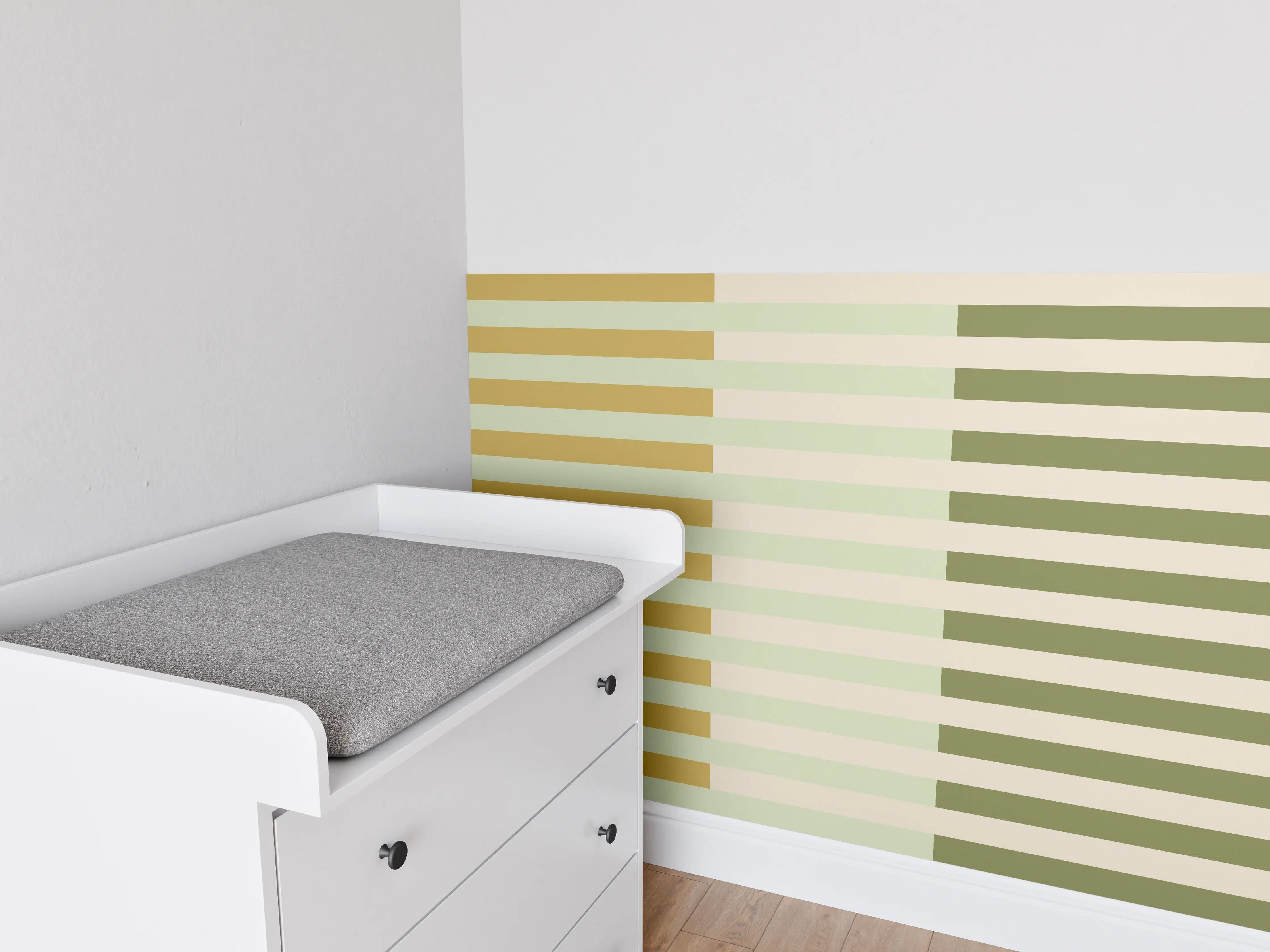 Babyzimmer Wandgestaltung - The Springs - Multy Stripes - Birch