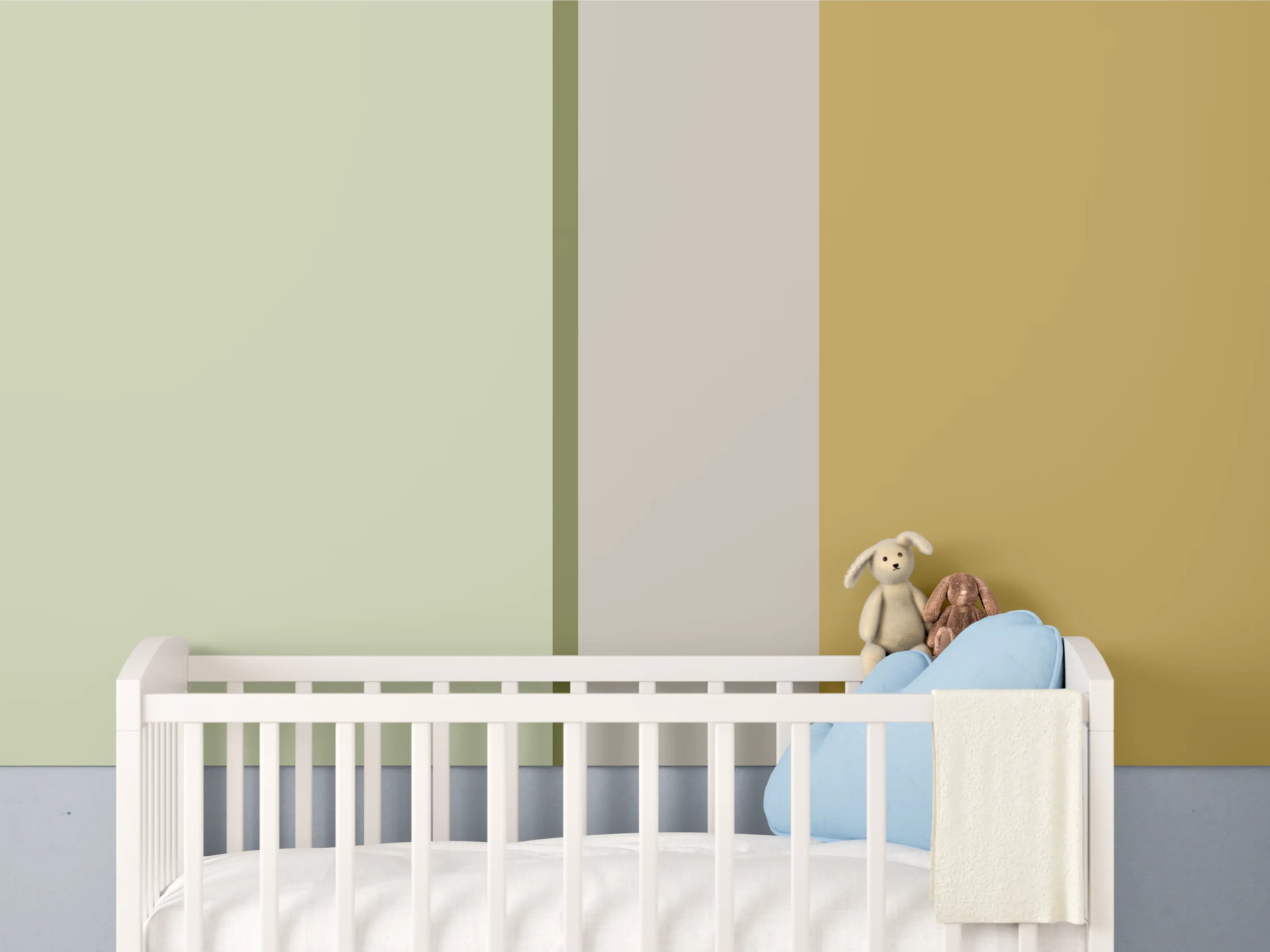 Babyzimmer Wandgestaltung - The Springs - Vertikal - Birch