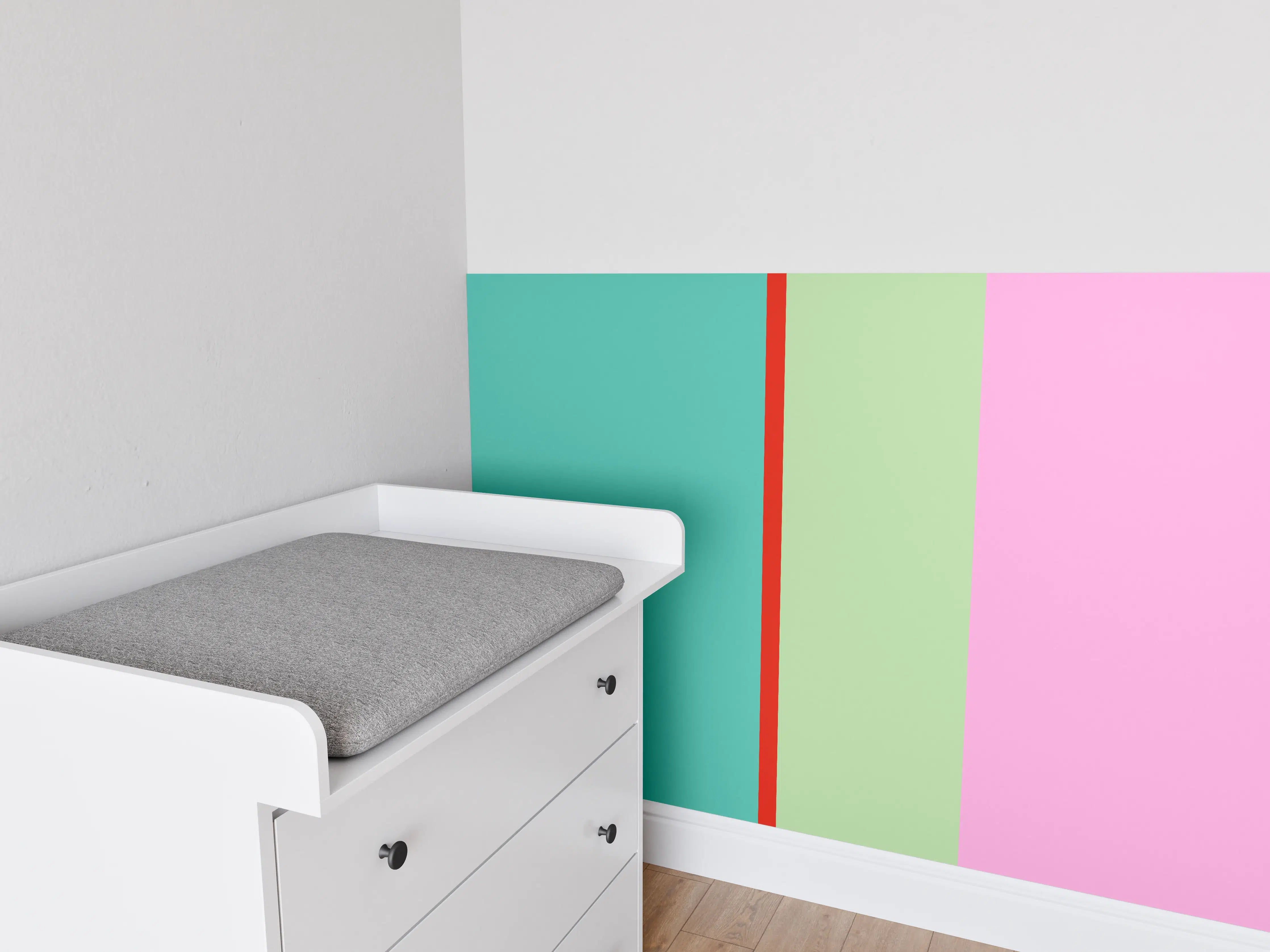 Babyzimmer Wandgestaltung - The Springs - Vertikal - Peony