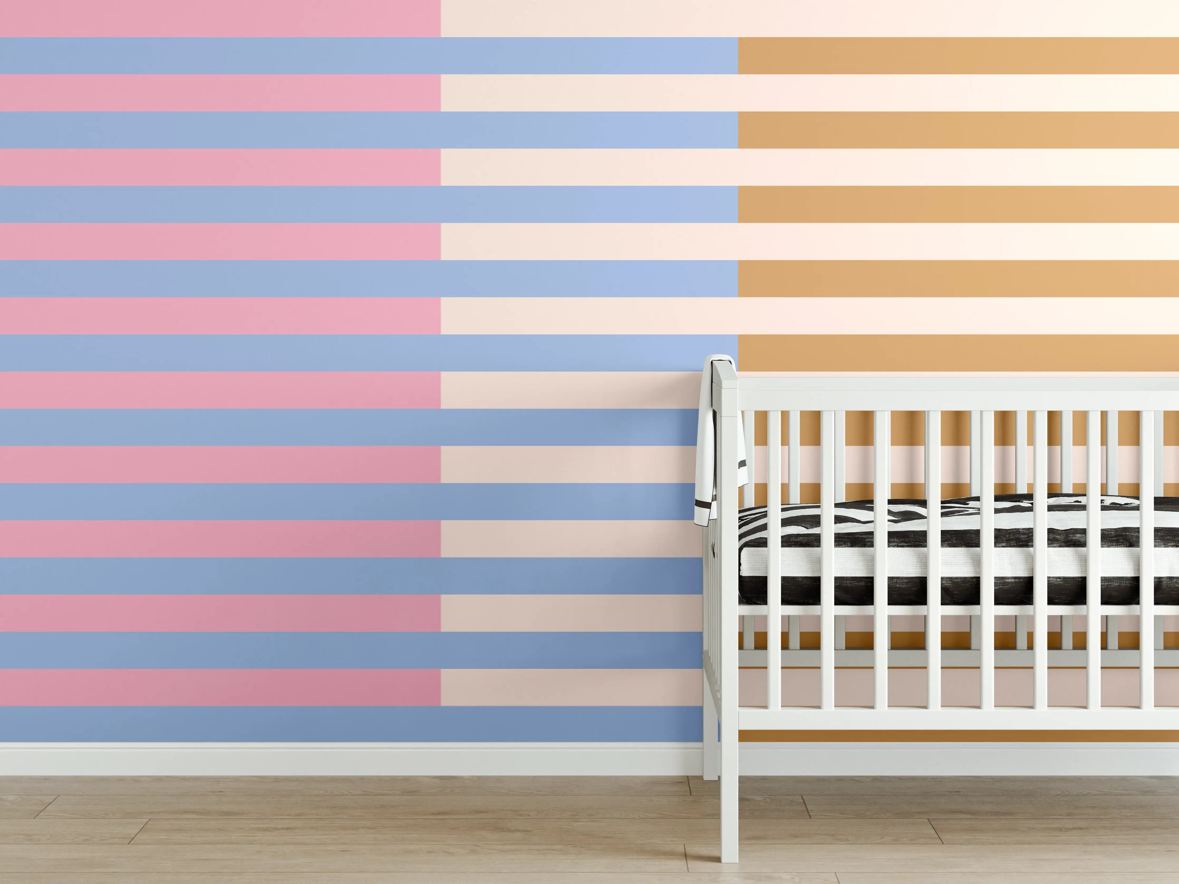 Babyzimmer Wandgestaltung - The Vintages - Multy Stripes - Eloise