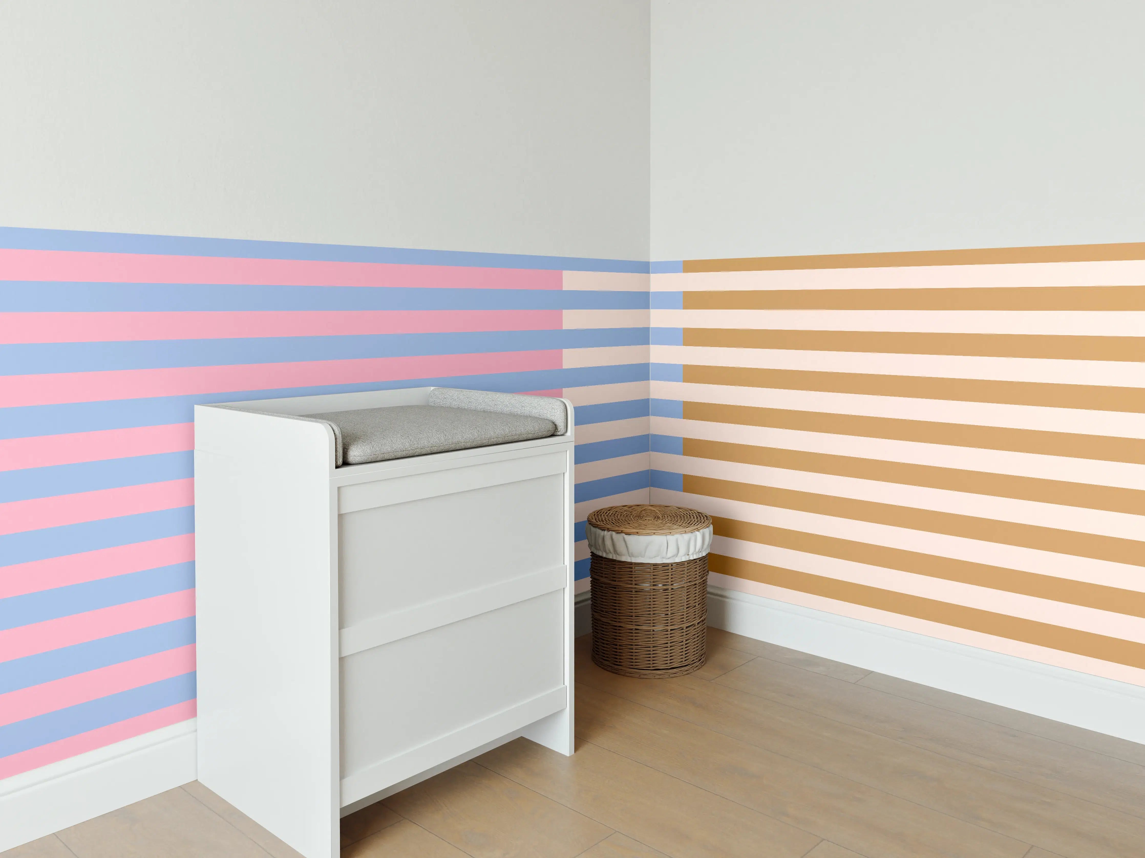 Babyzimmer Wandgestaltung - The Vintages - Multy Stripes - Eloise