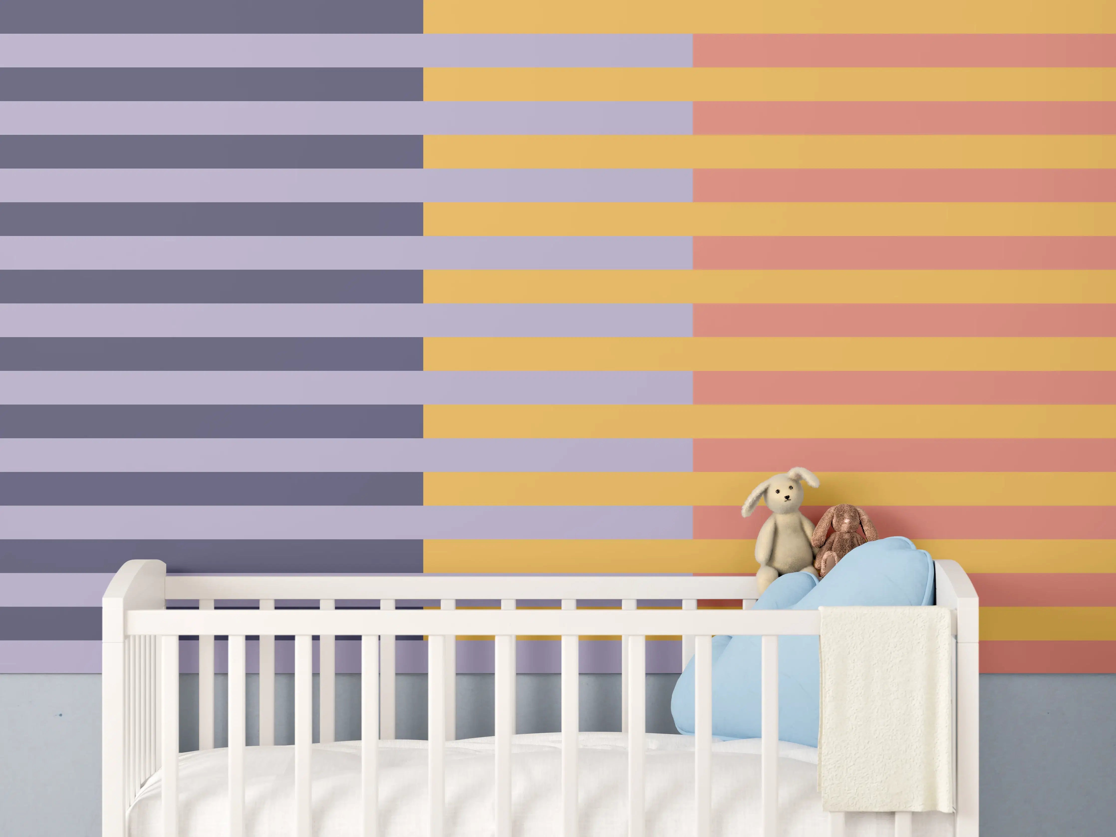Babyzimmer Wandgestaltung - The Vintages - Multy Stripes - Penelope