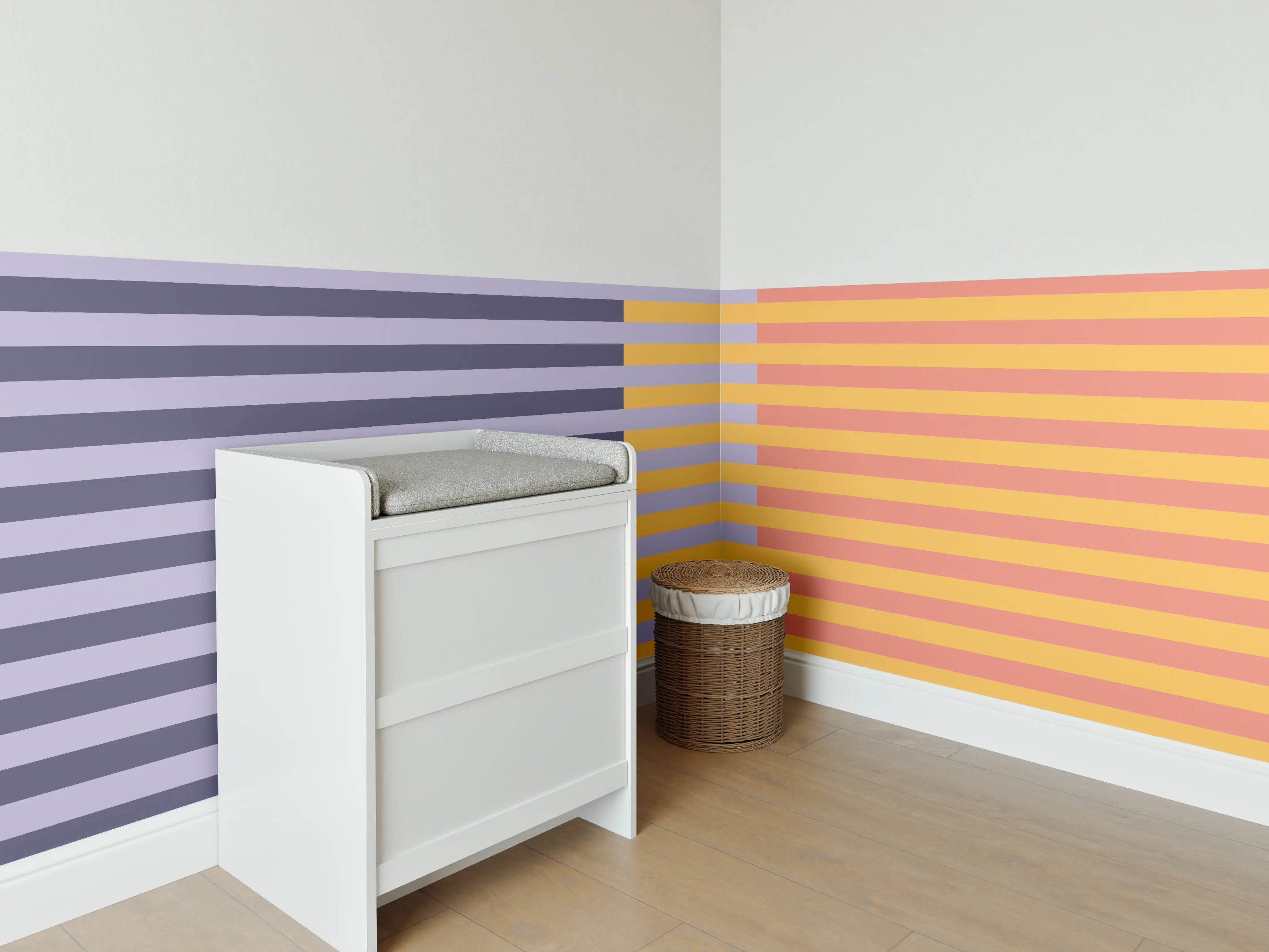 Babyzimmer Wandgestaltung - The Vintages - Multy Stripes - Penelope