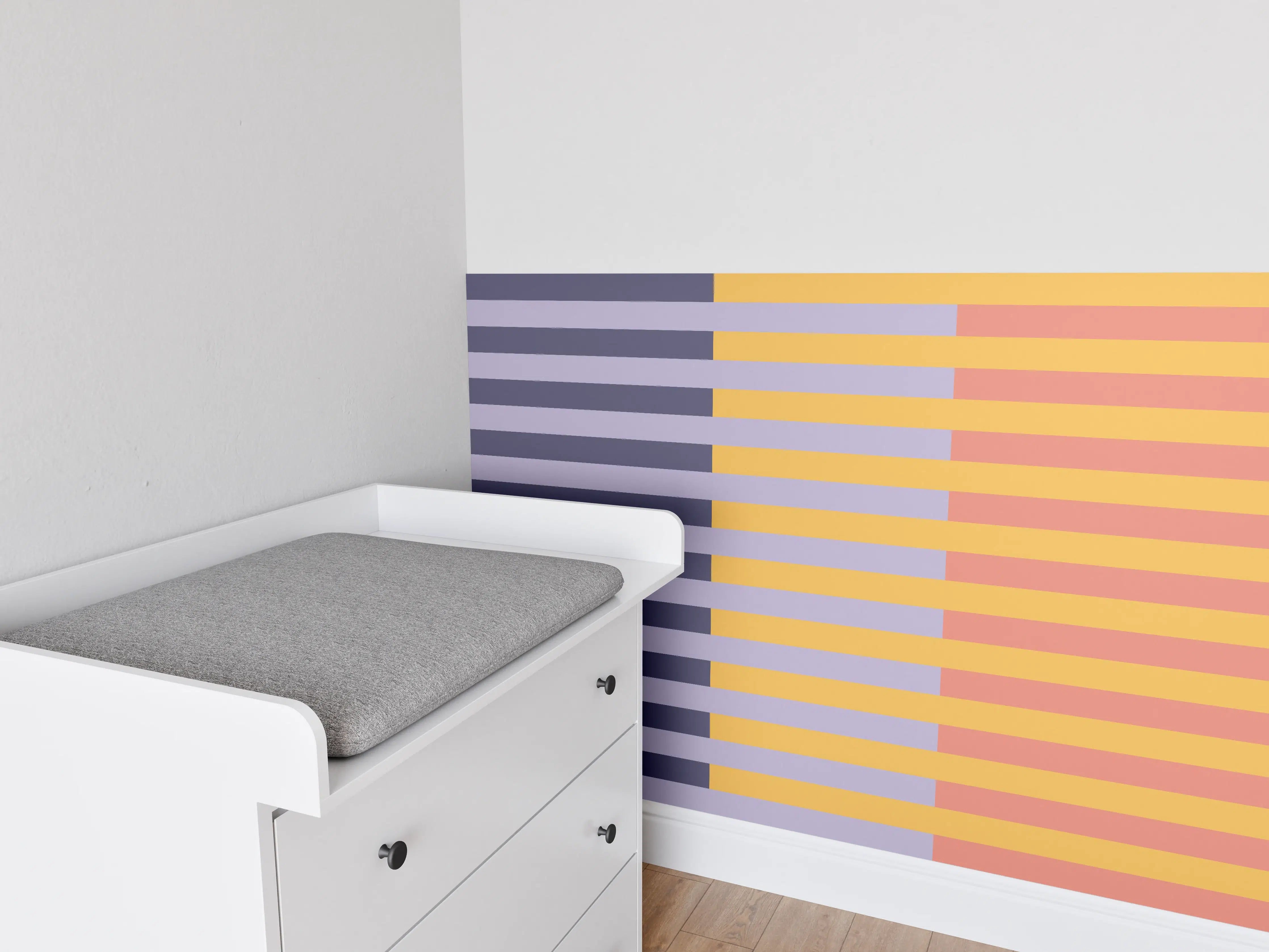 Babyzimmer Wandgestaltung - The Vintages - Multy Stripes - Penelope