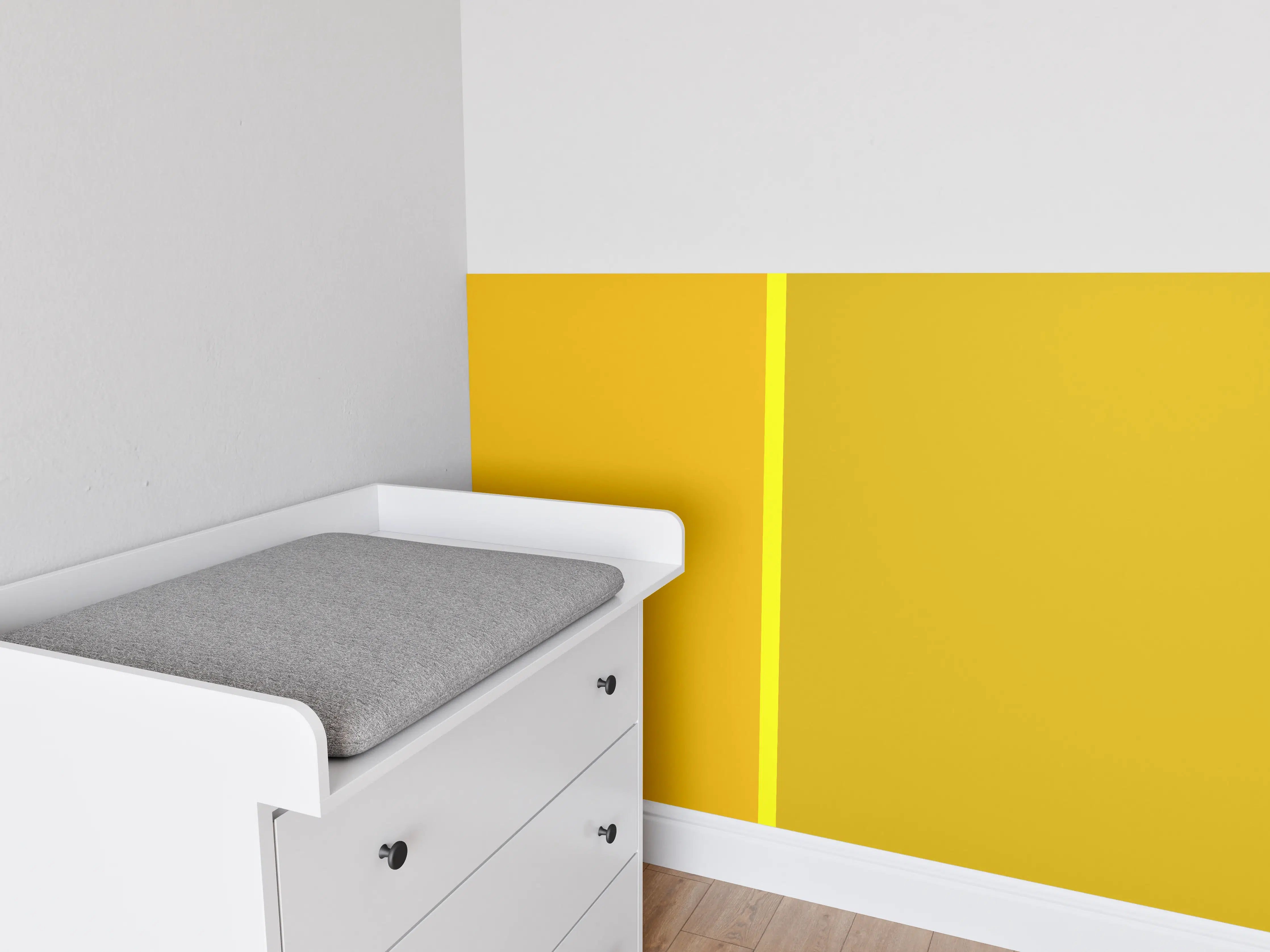 Babyzimmer Wandgestaltung - The Yellows - Easy Vertical - Lemon