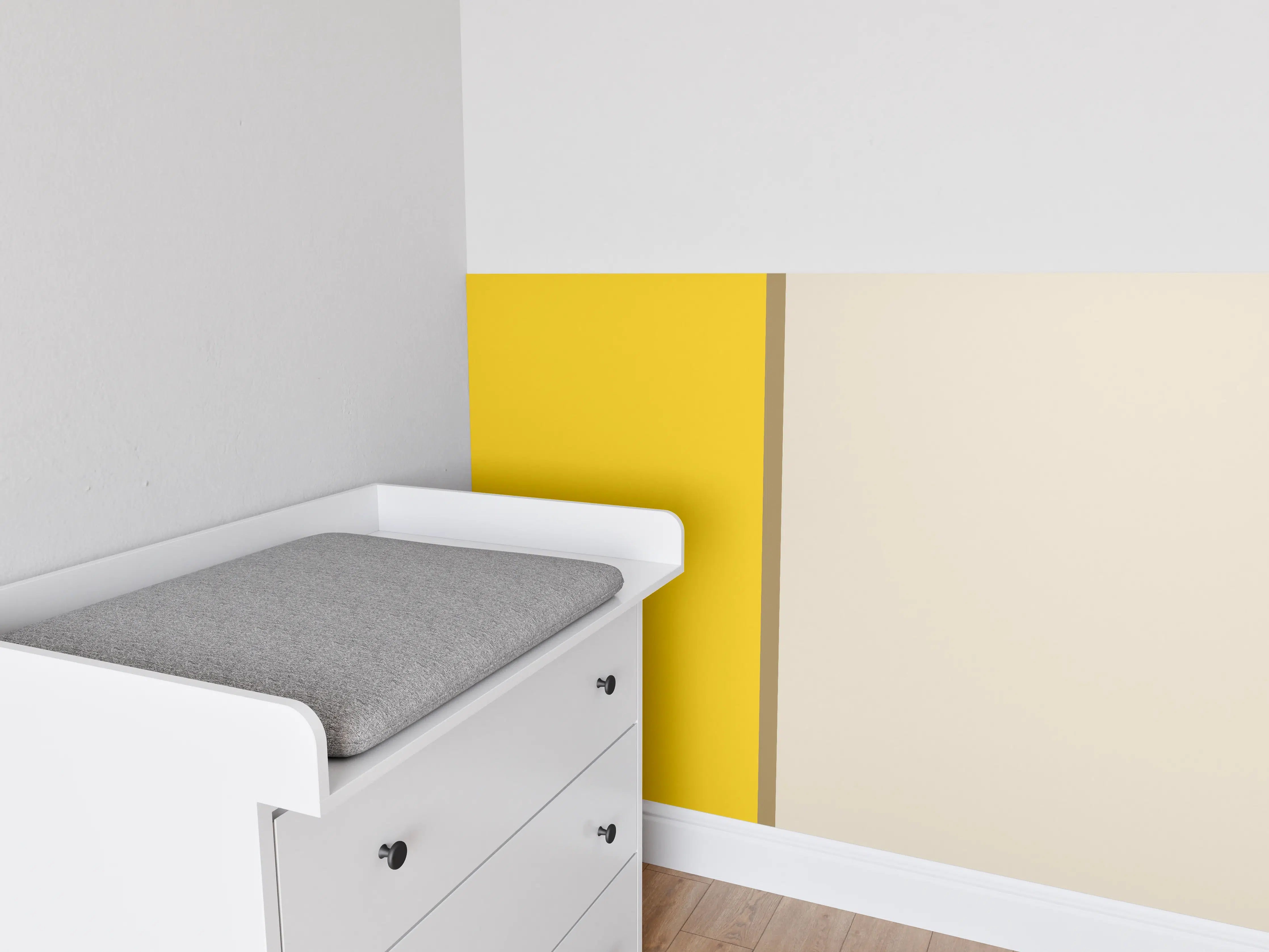 Babyzimmer Wandgestaltung - The Yellows - Easy Vertical - Saffron
