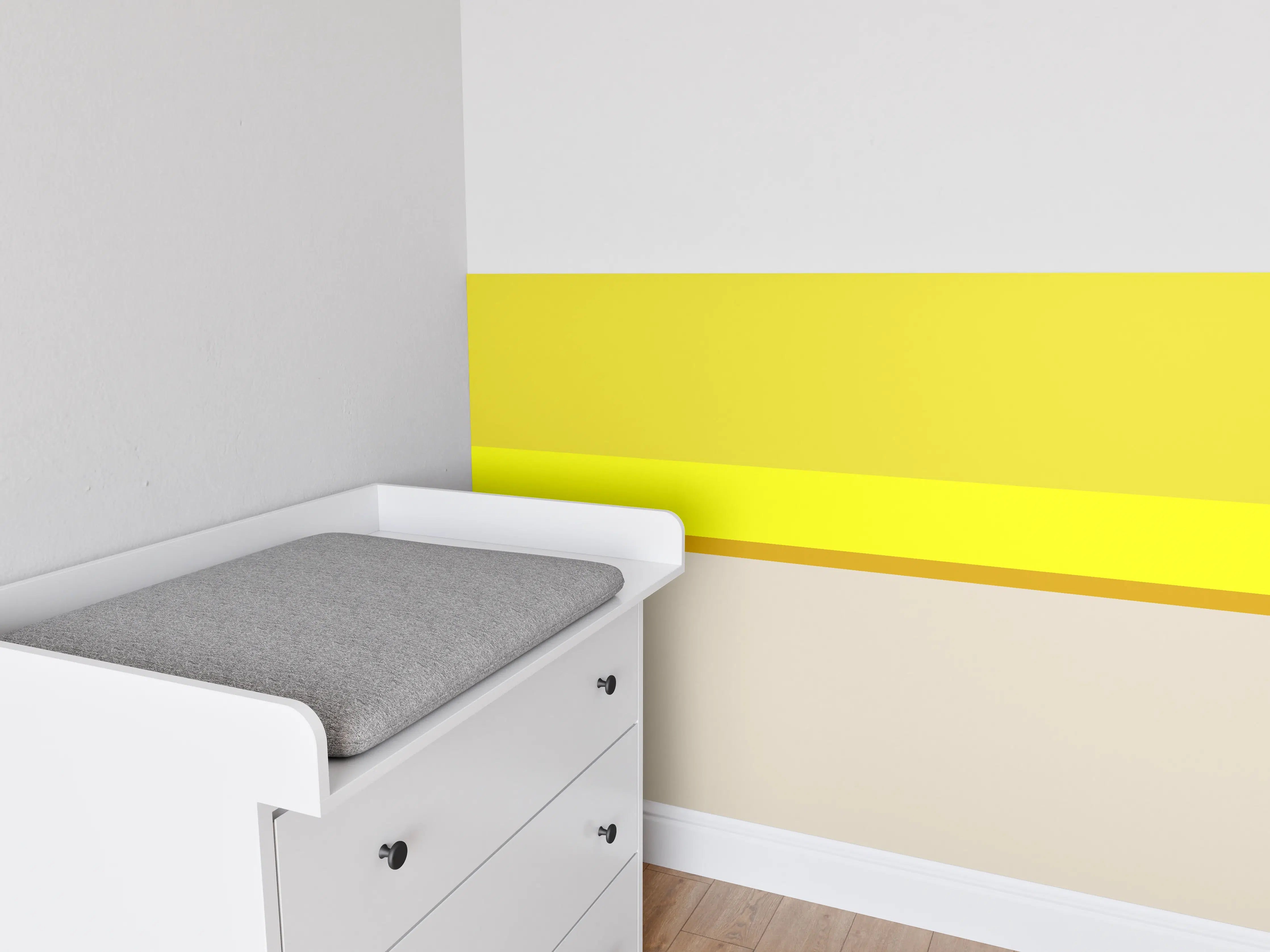 Babyzimmer Wandgestaltung - The Yellows - Horizontal - Vanilla