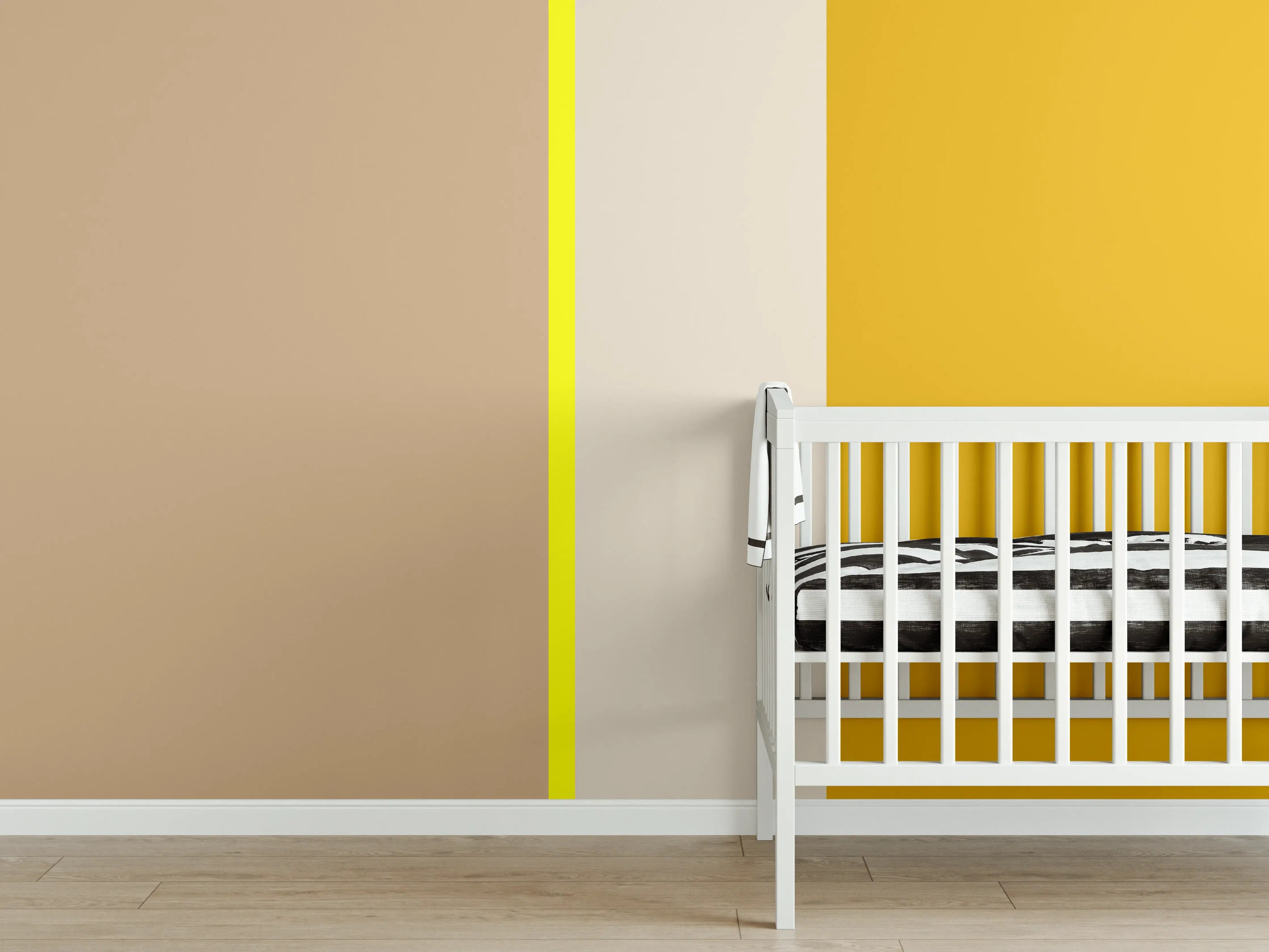 Babyzimmer Wandgestaltung - The Yellows - Vertical - Buttercup