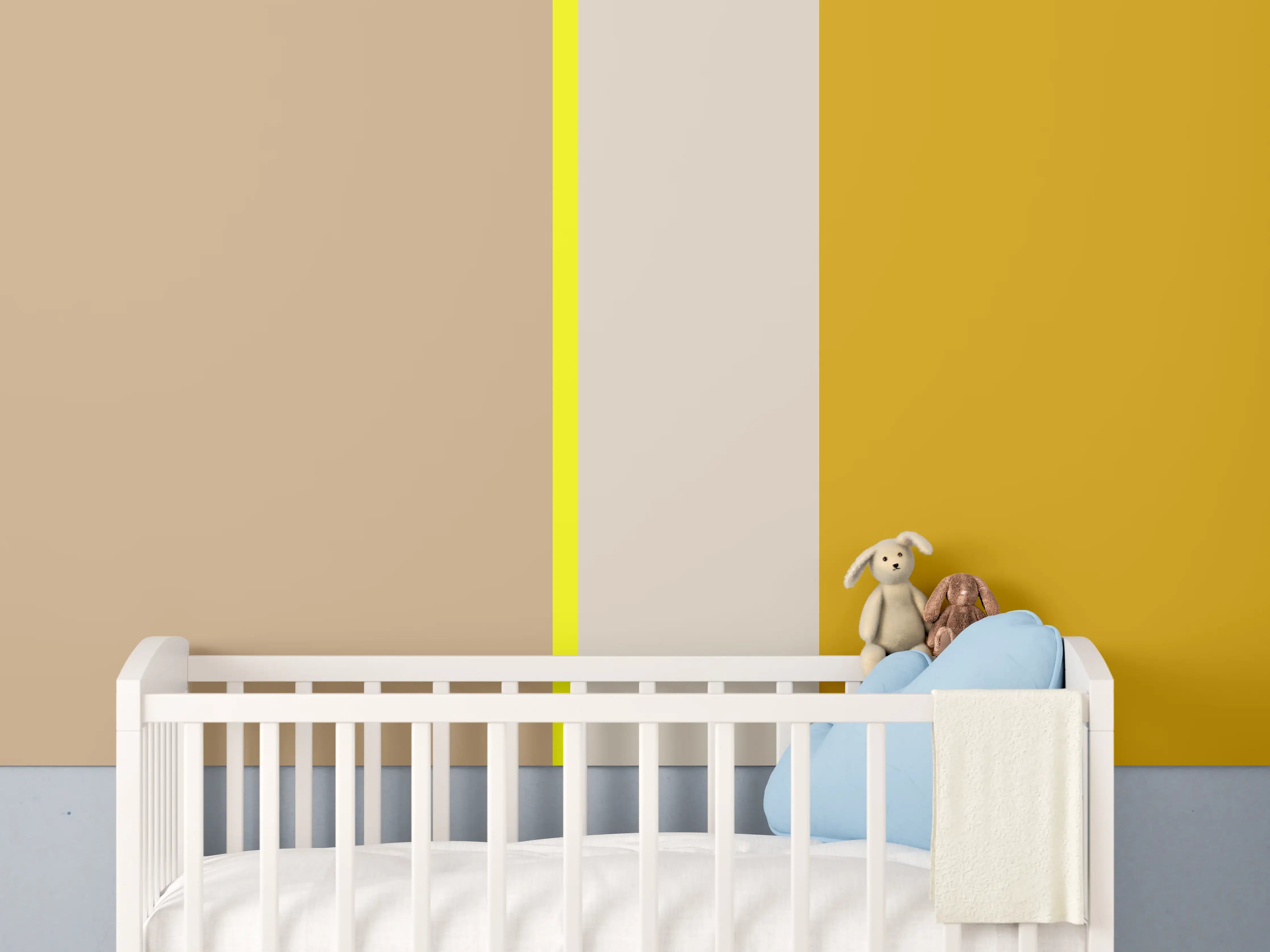 Babyzimmer Wandgestaltung - The Yellows - Vertical - Buttercup