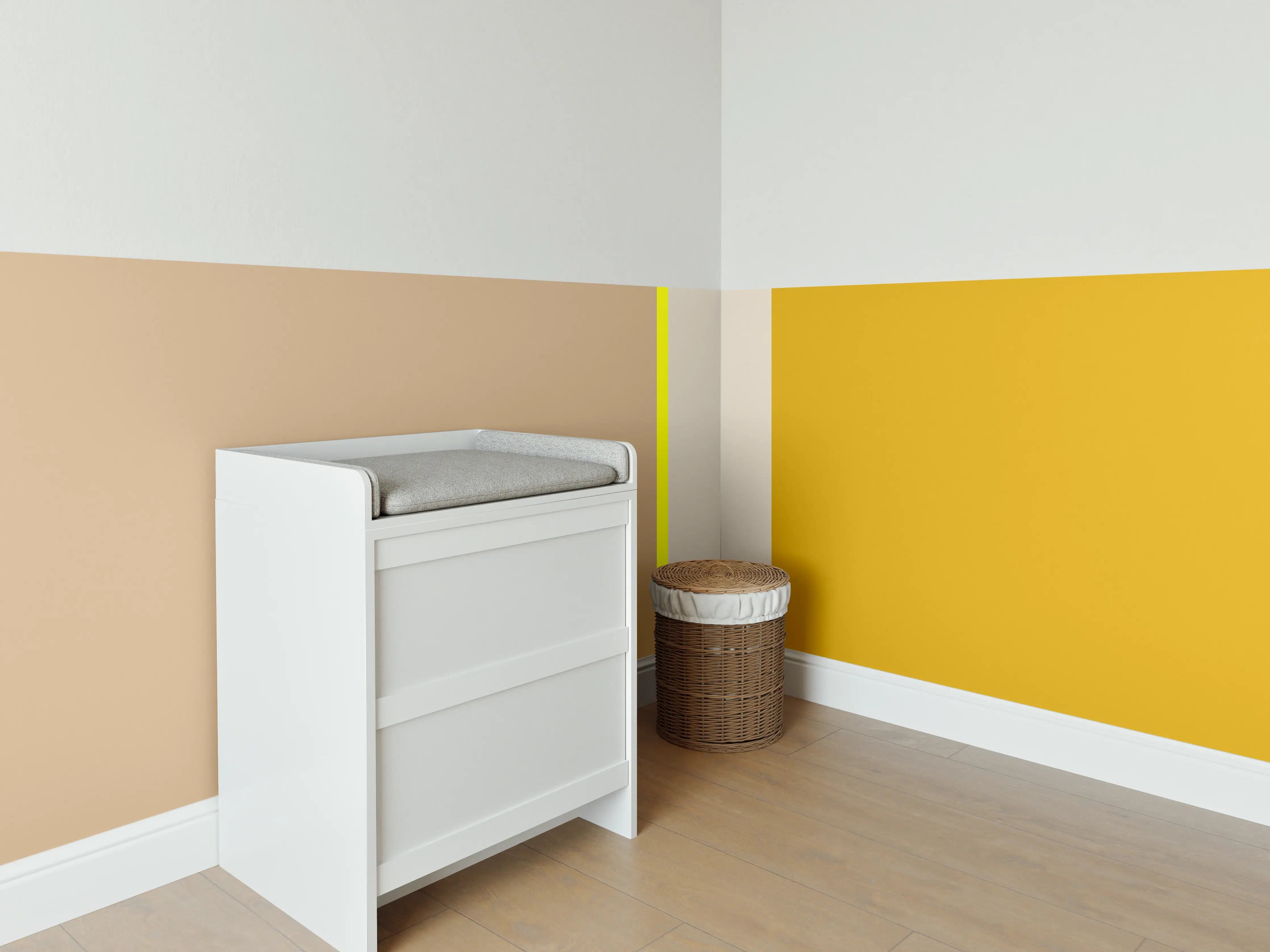 Babyzimmer Wandgestaltung - The Yellows - Vertical - Buttercup