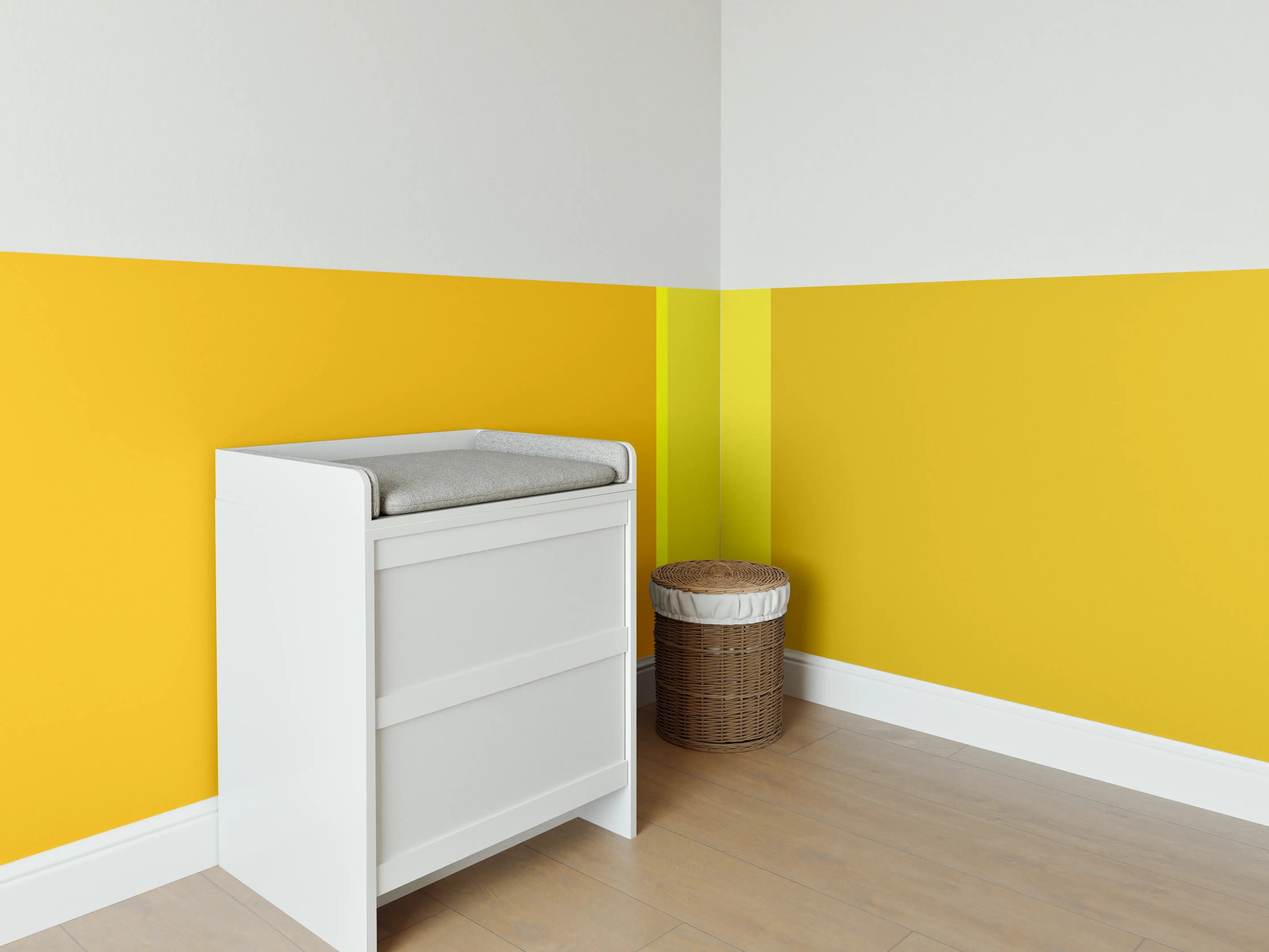 Babyzimmer Wandgestaltung - The Yellows - Vertical - Lemon