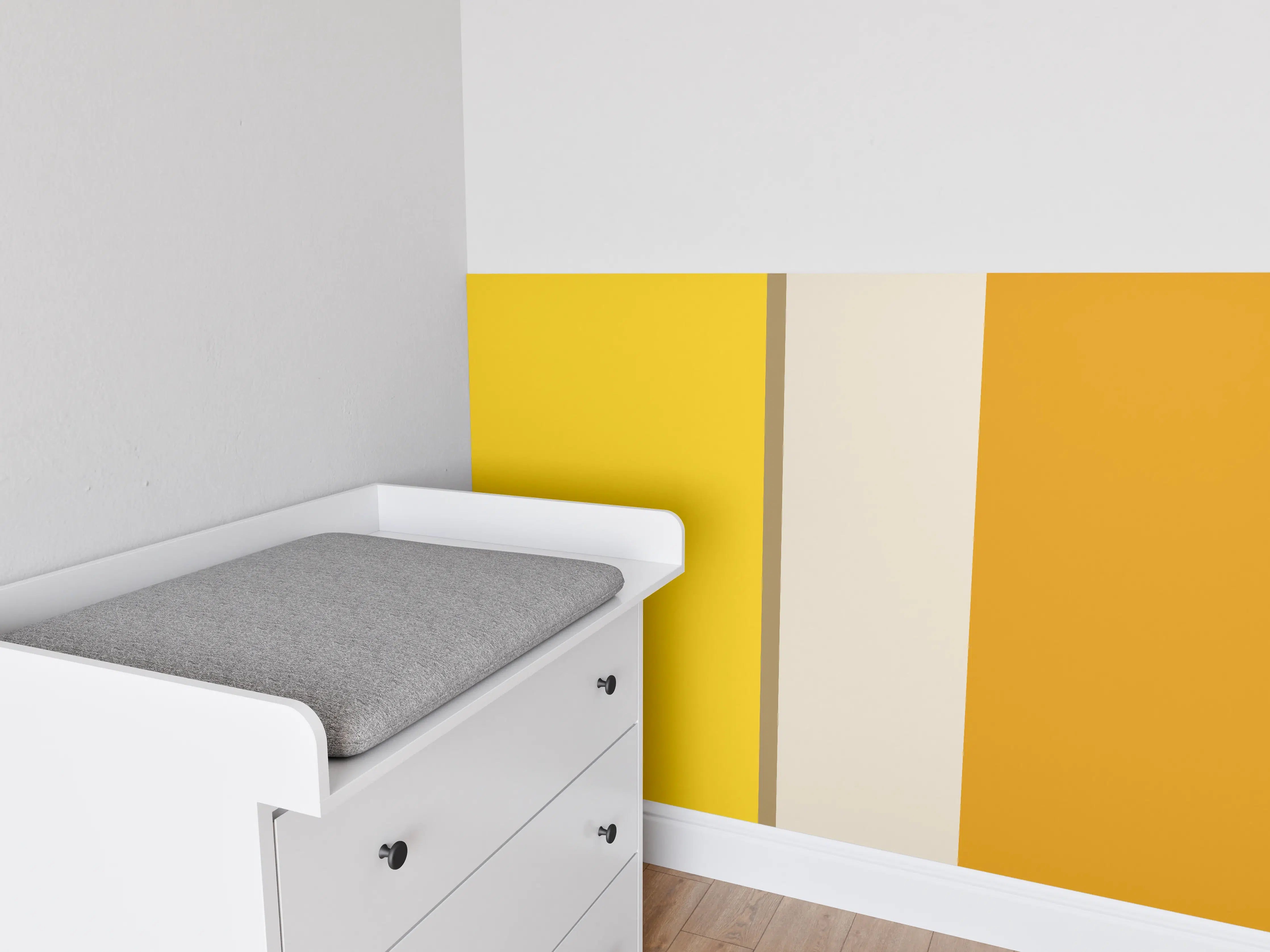 Babyzimmer Wandgestaltung - The Yellows - Vertical - Saffron