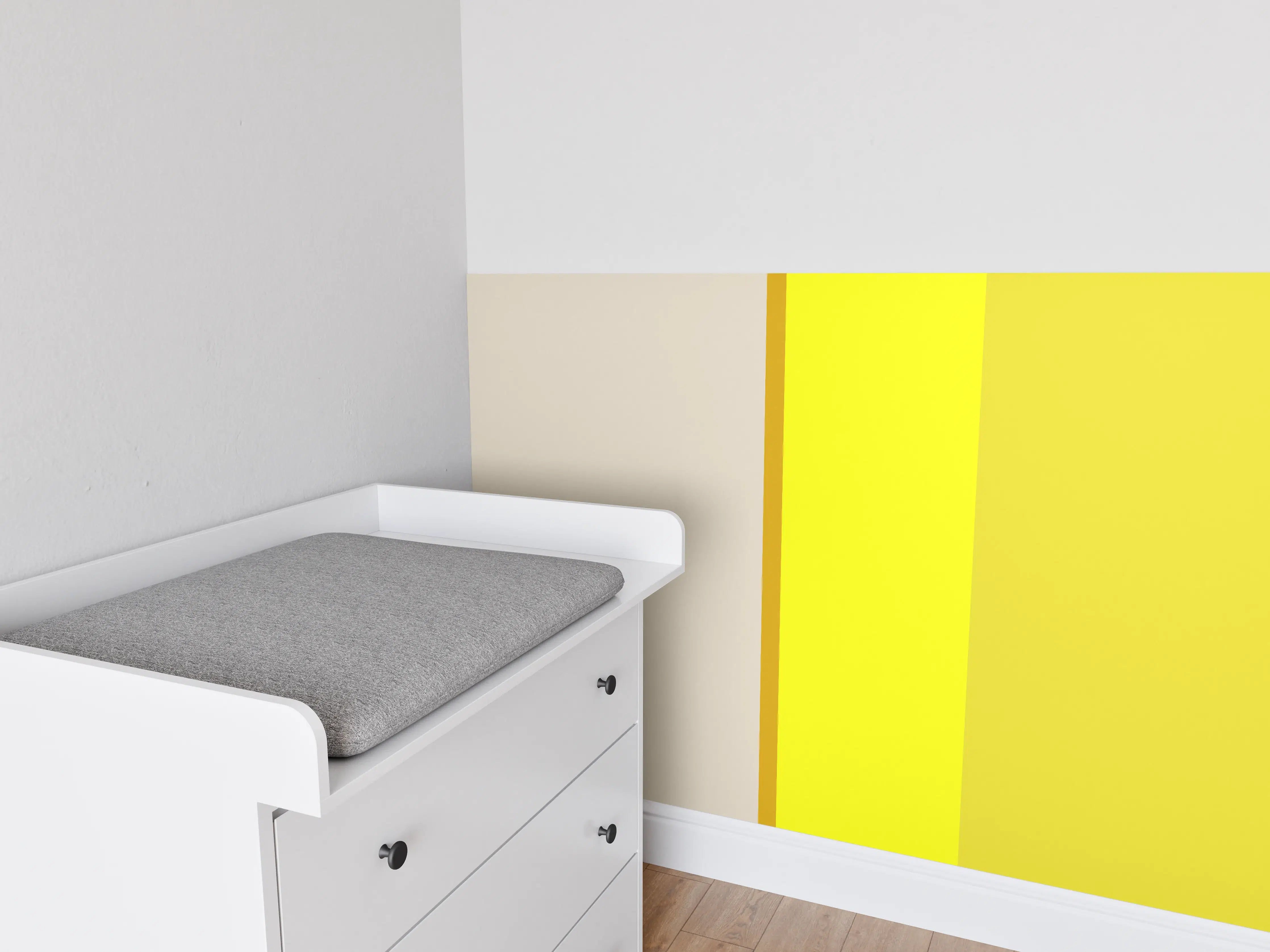 Babyzimmer Wandgestaltung - The Yellows - Vertical - Vanilla