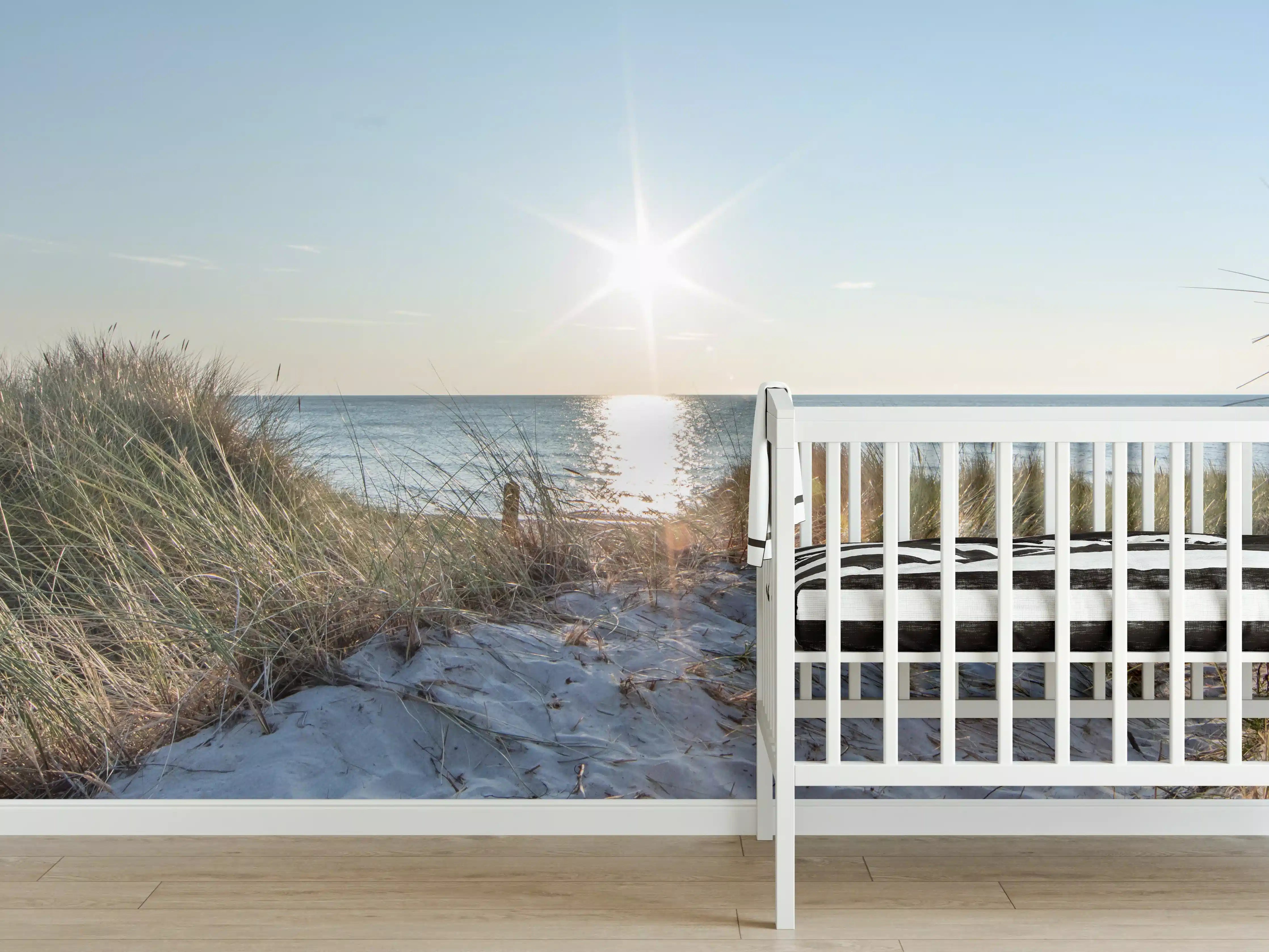 Babyzimmer Wandgestaltung - Traumstrand an der Ostküste