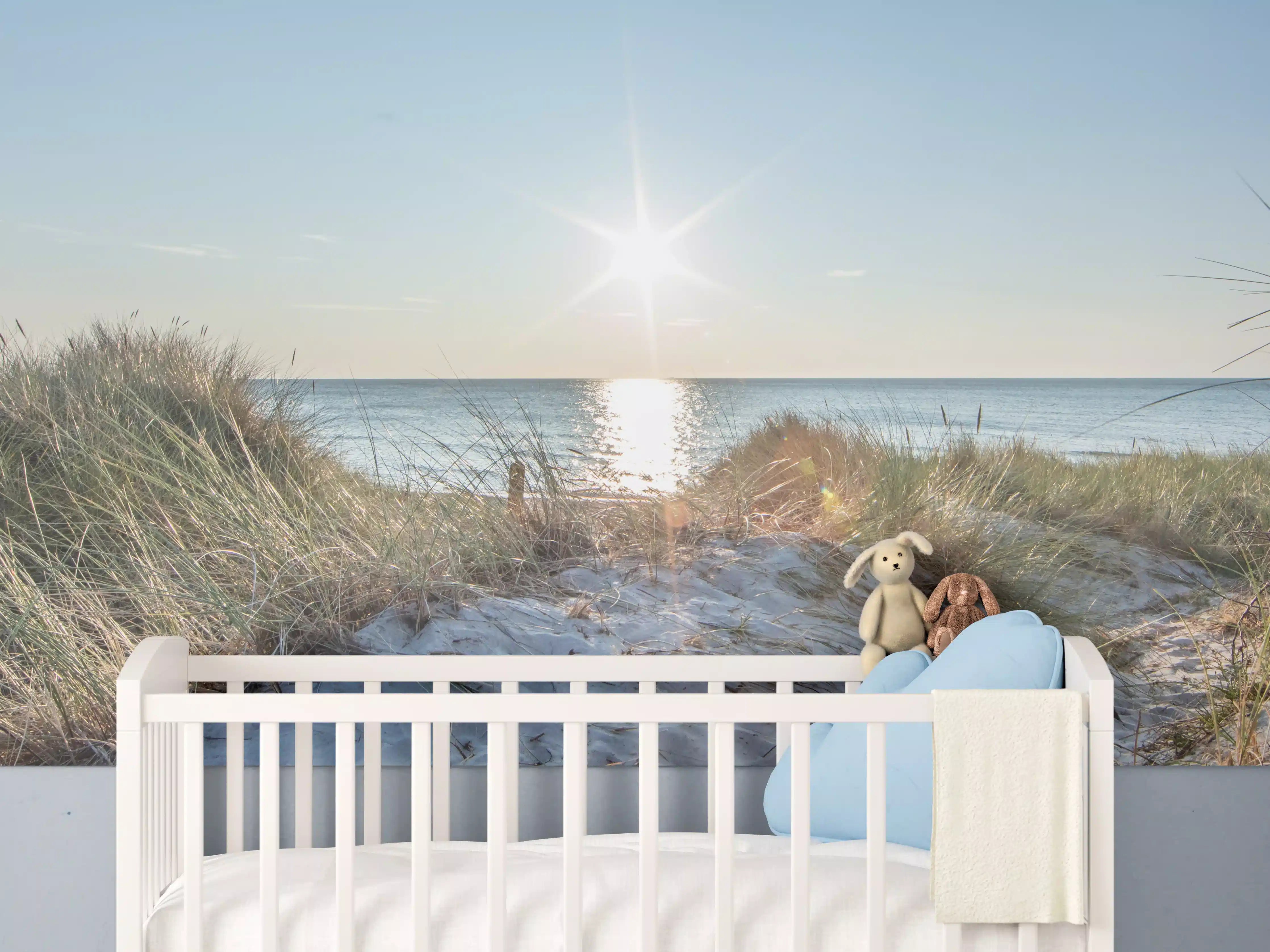 Babyzimmer Wandgestaltung - Traumstrand an der Ostküste