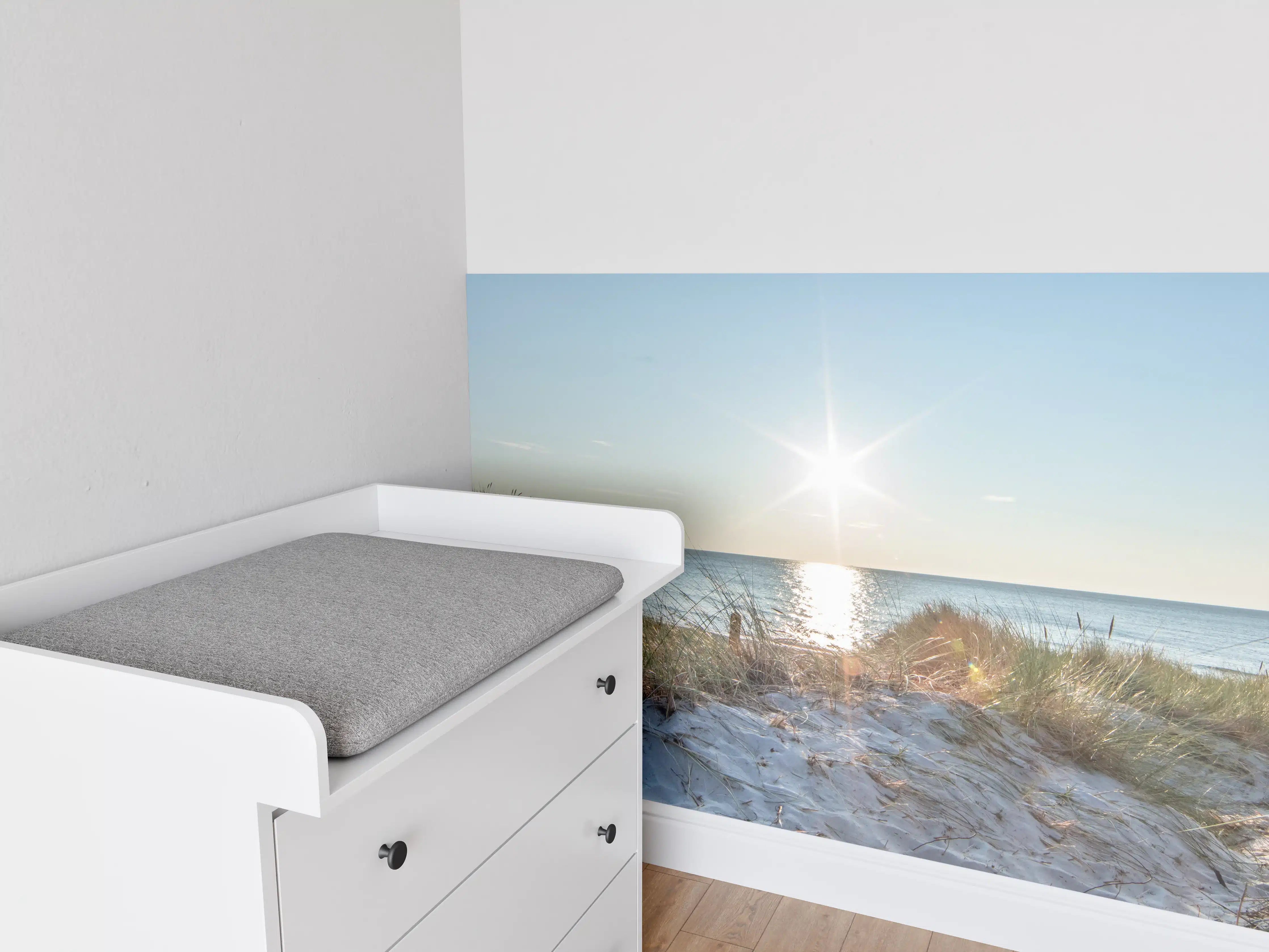 Babyzimmer Wandgestaltung - Traumstrand an der Ostküste