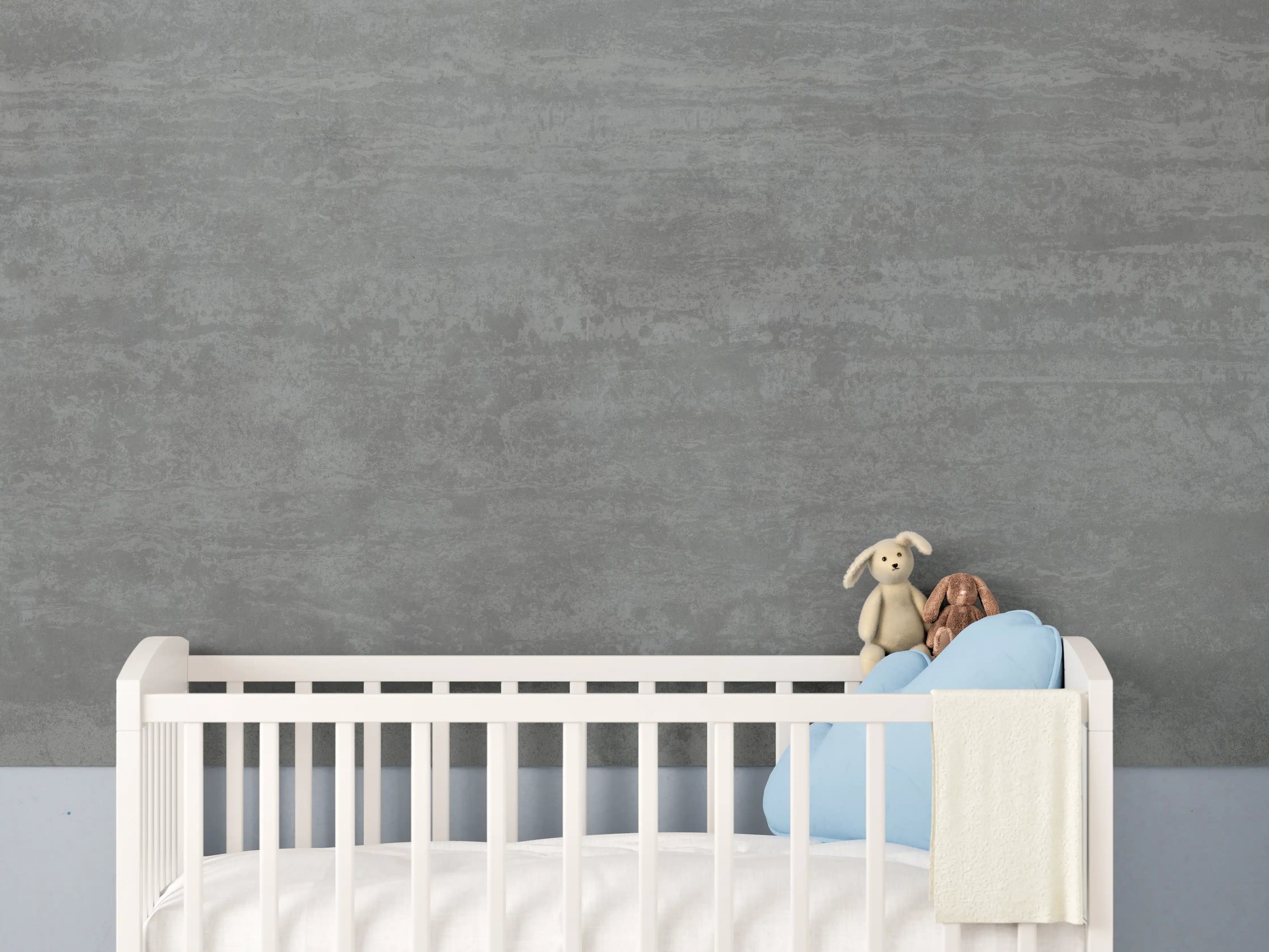 Babyzimmer Wandgestaltung - Travertino Marmor Textur
