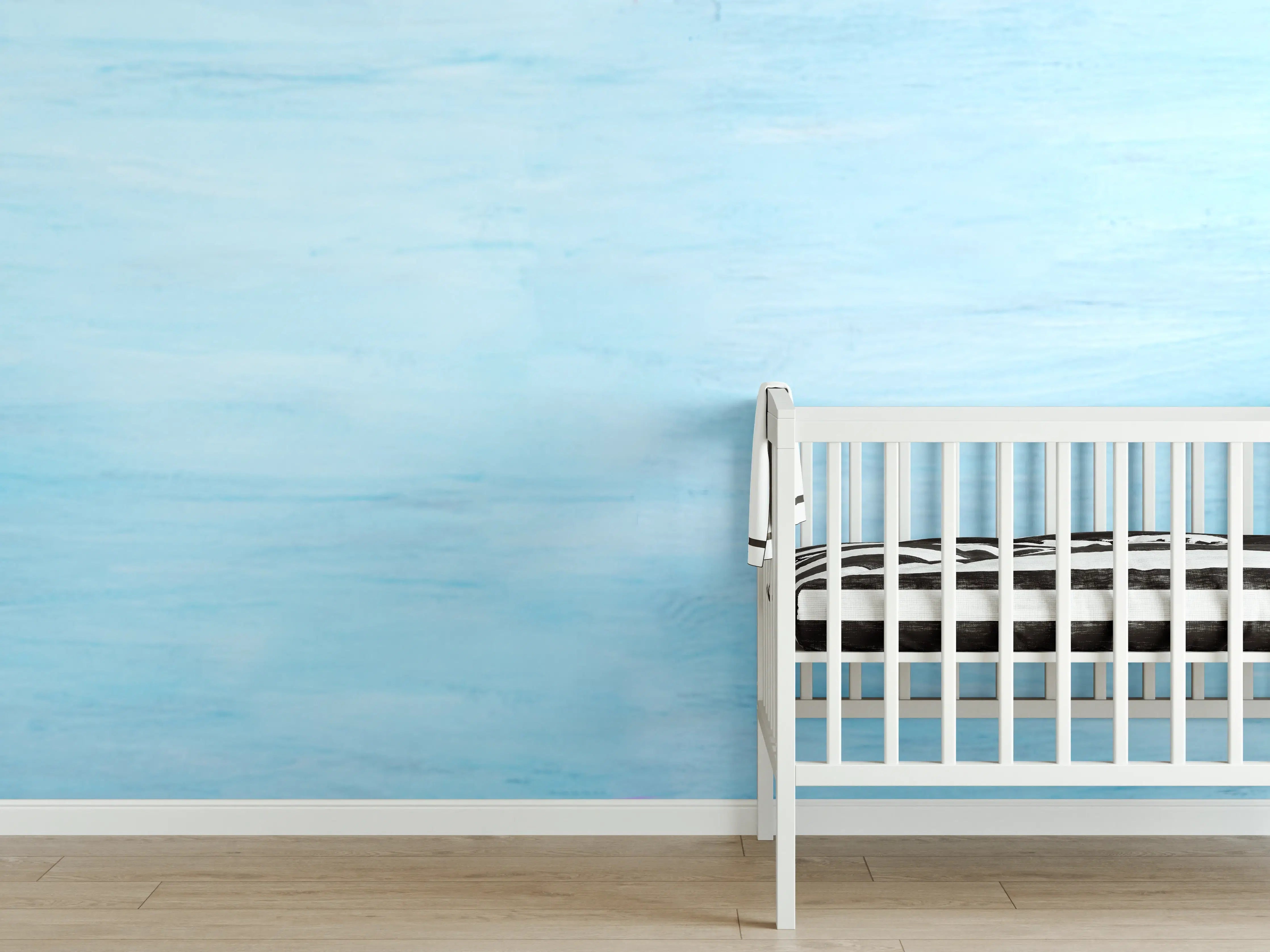 Babyzimmer Wandgestaltung - Trockene Pflanzen über dem Meer